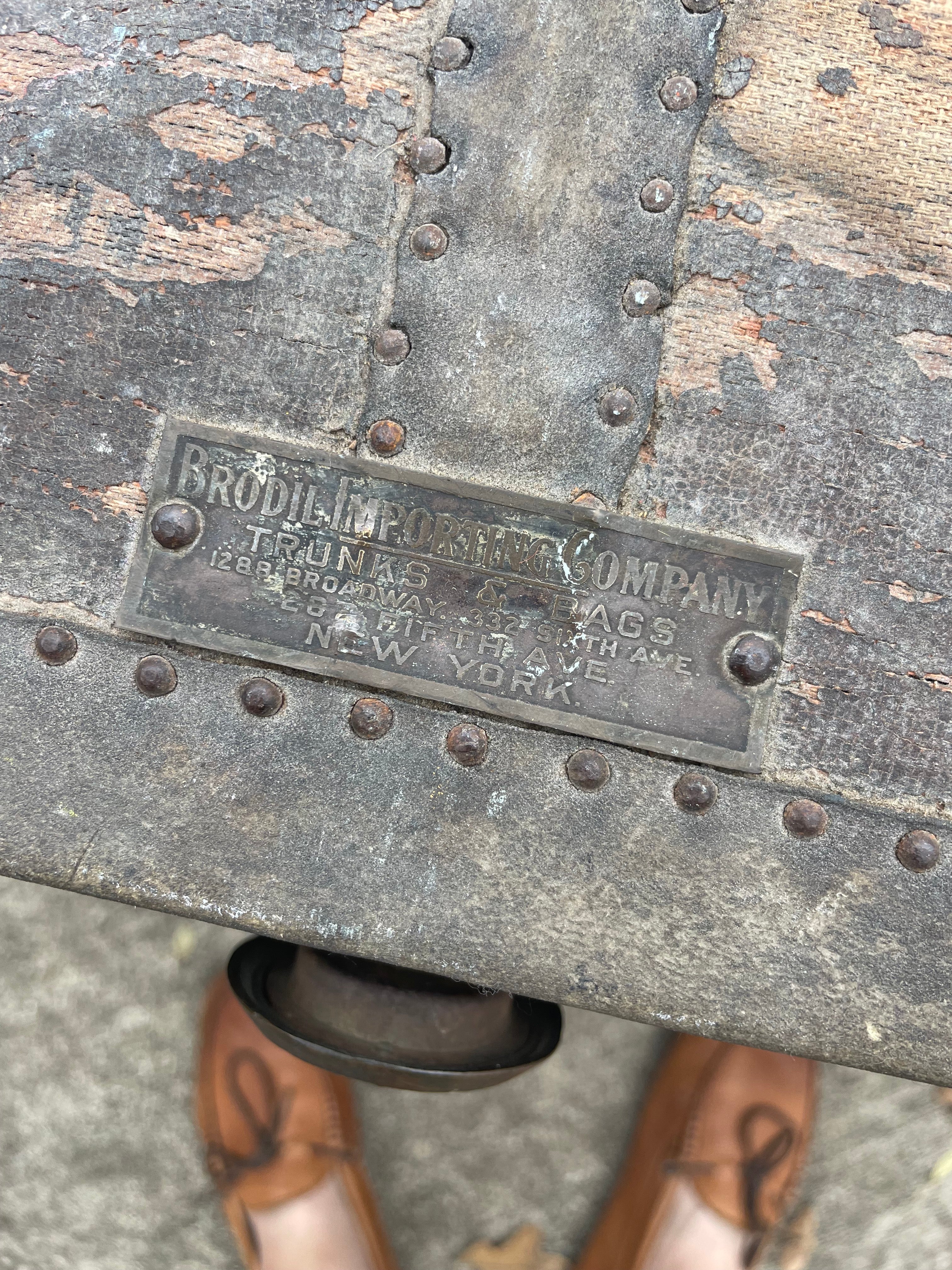 antique oversized steamer