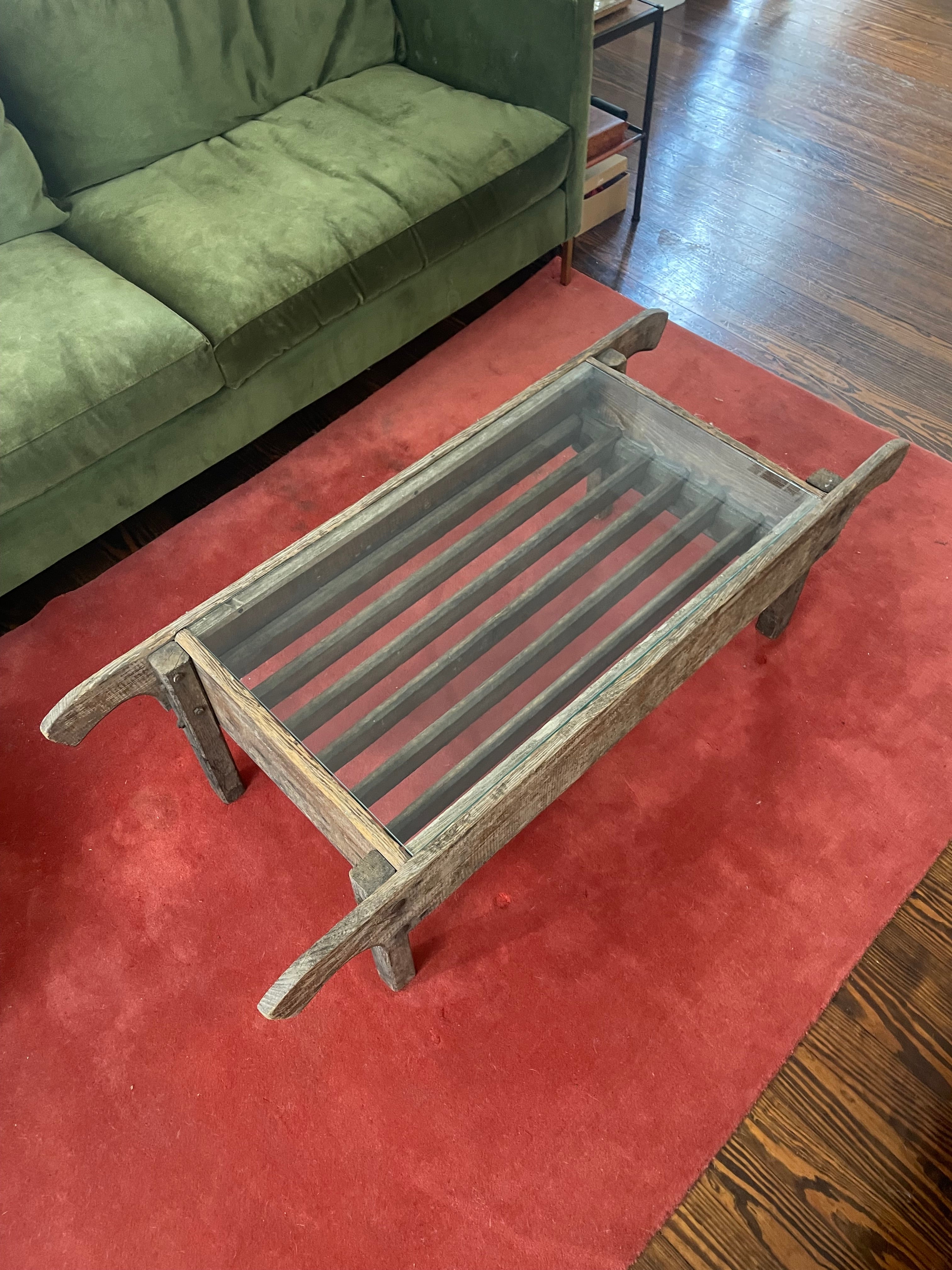 kind of stunning antique german wooden coffee table