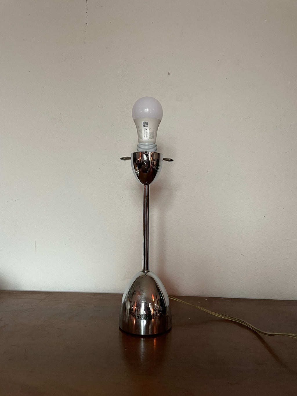 chrome spiky lamp base by umbra