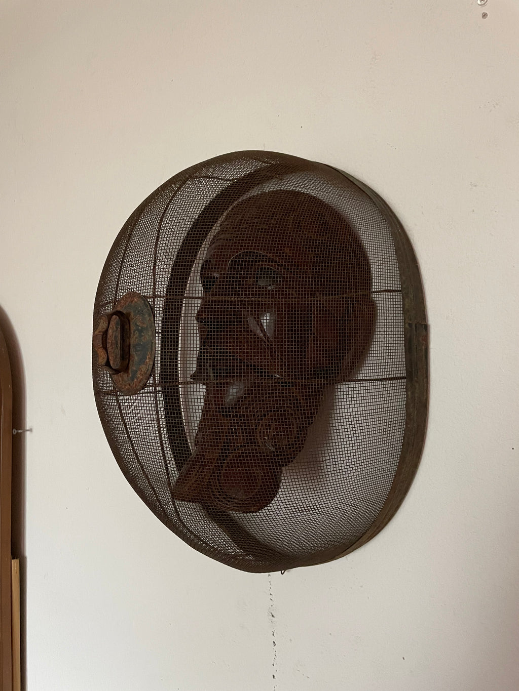 wooden mask with screen