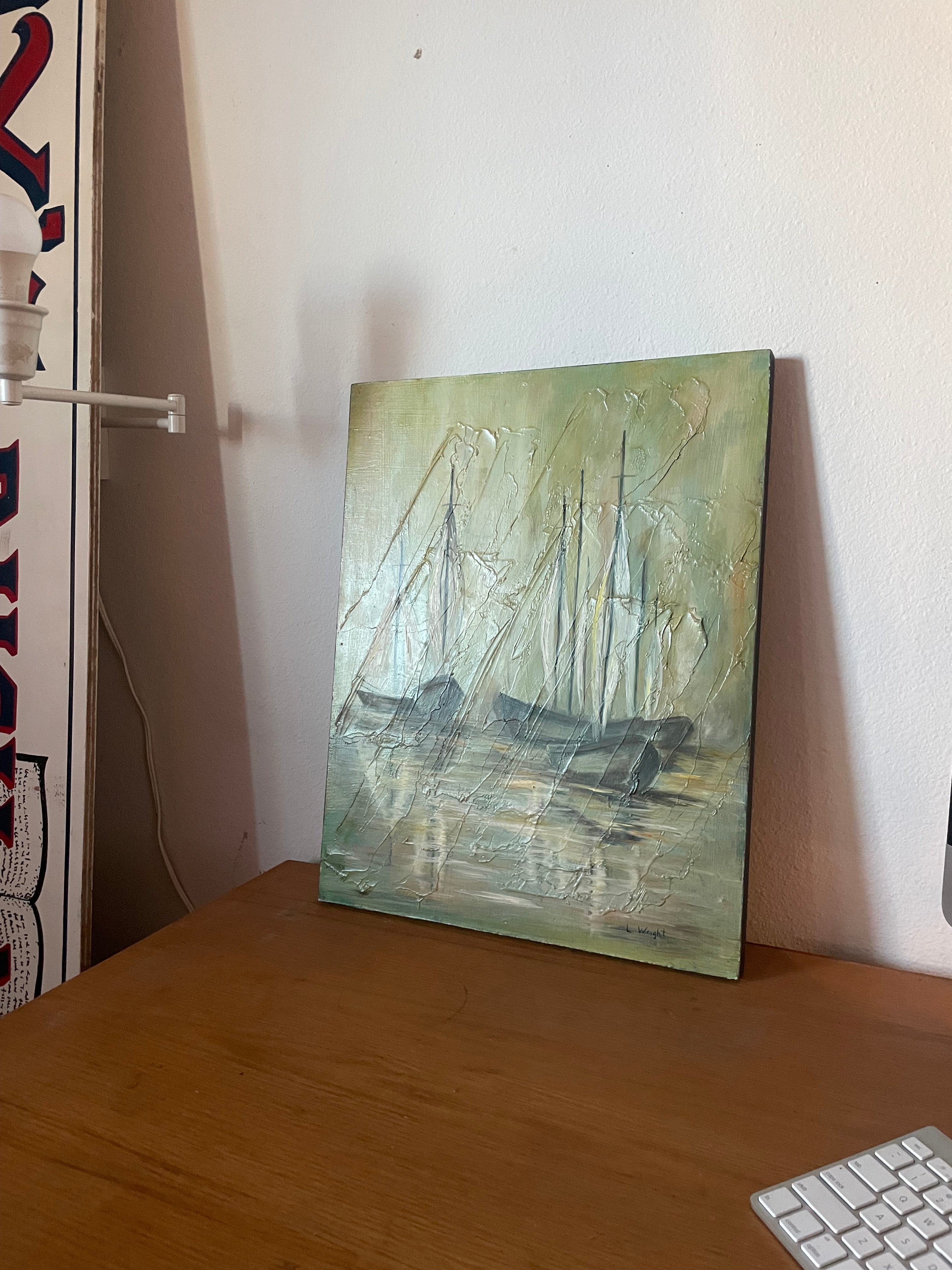 gorgeous painting for the upstairs bathroom at your airbnb