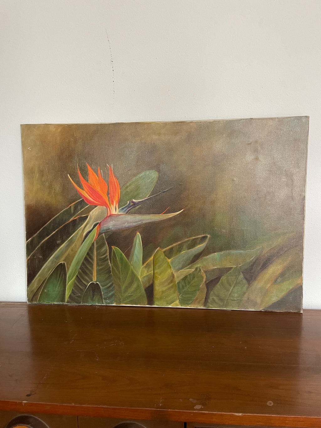 you will gasp, its *that* beautiful- bird of paradise painting