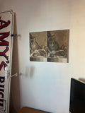 lovely little diptych painting sexy greek vibes
