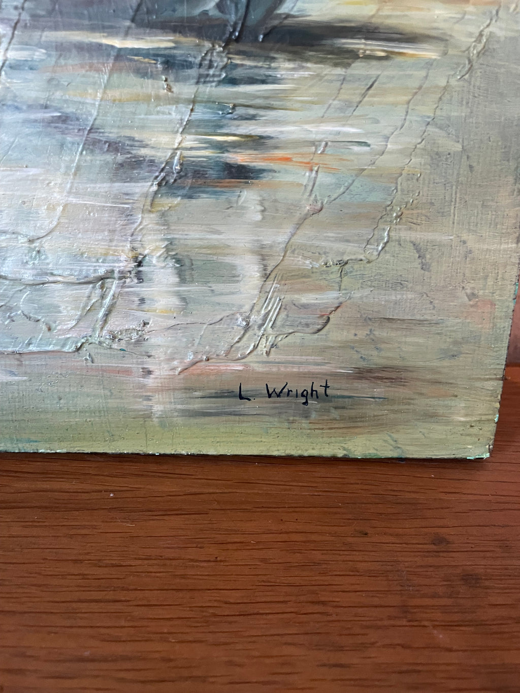 gorgeous painting for the upstairs bathroom at your airbnb