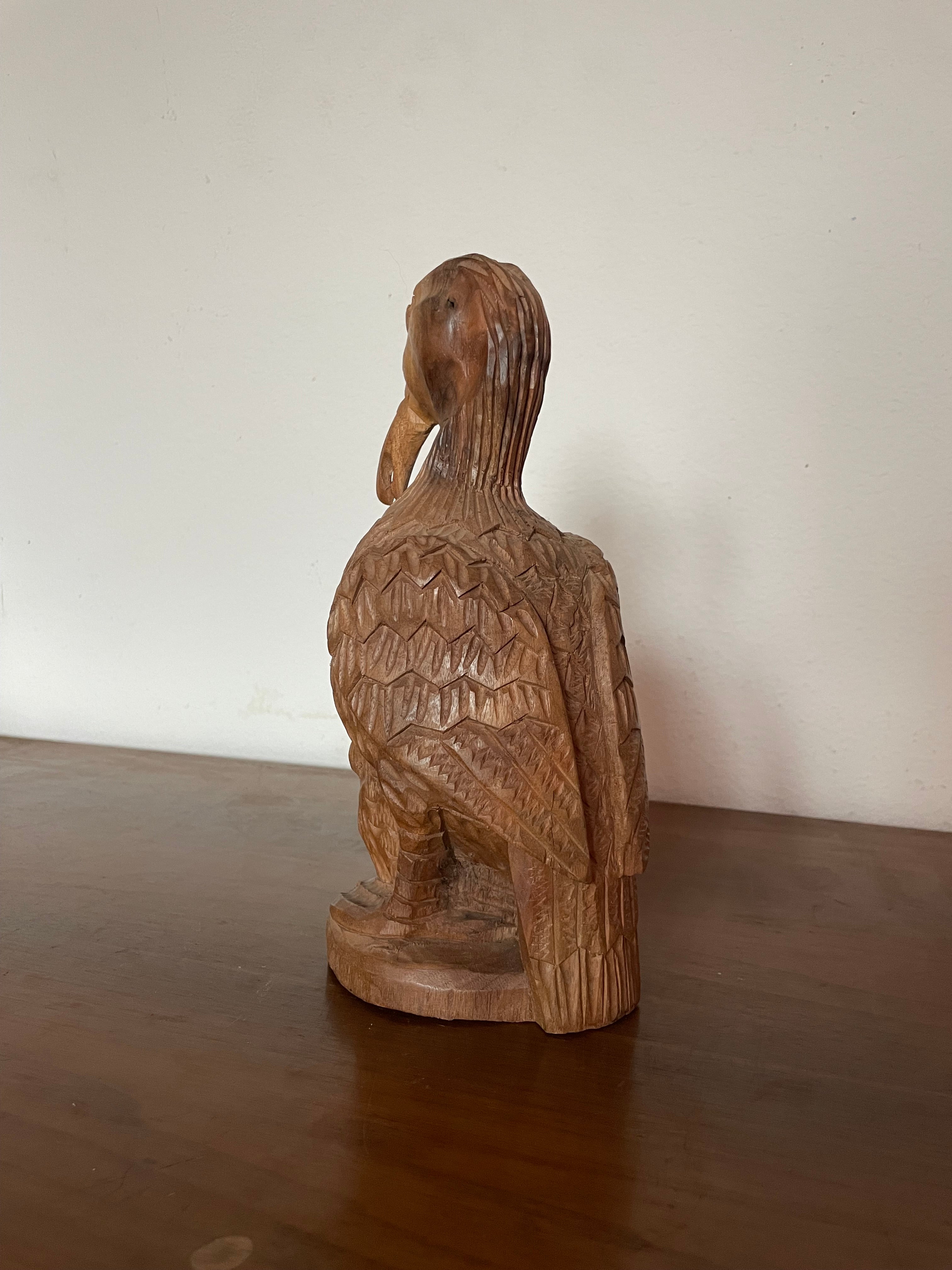 アメリカ　アンティーク　木彫り　PARA BR TOTA 96 bird that is wooden – rotto americana