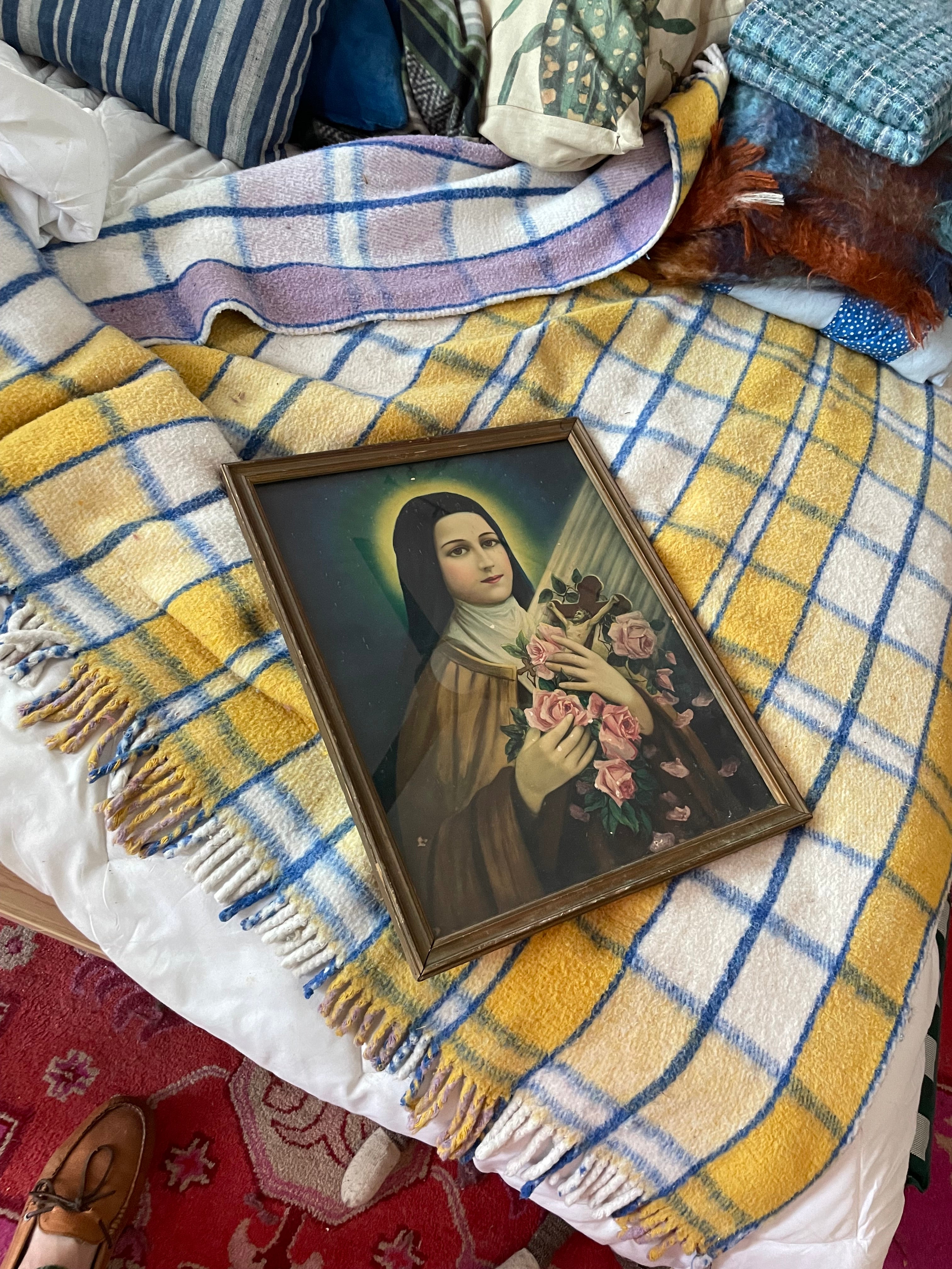 1940’s lithograph of a saint