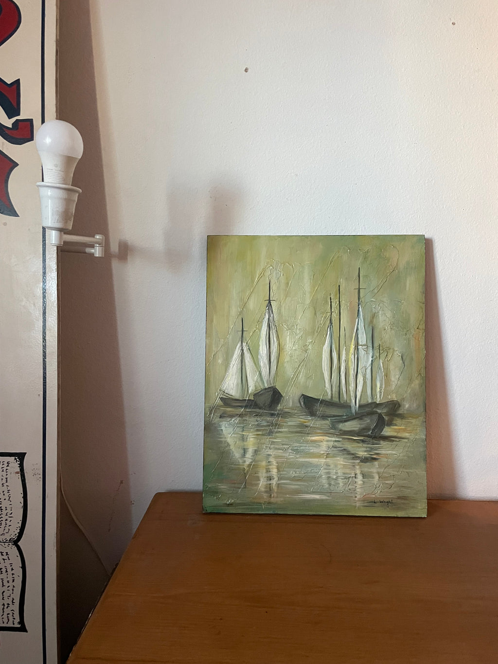 gorgeous painting for the upstairs bathroom at your airbnb