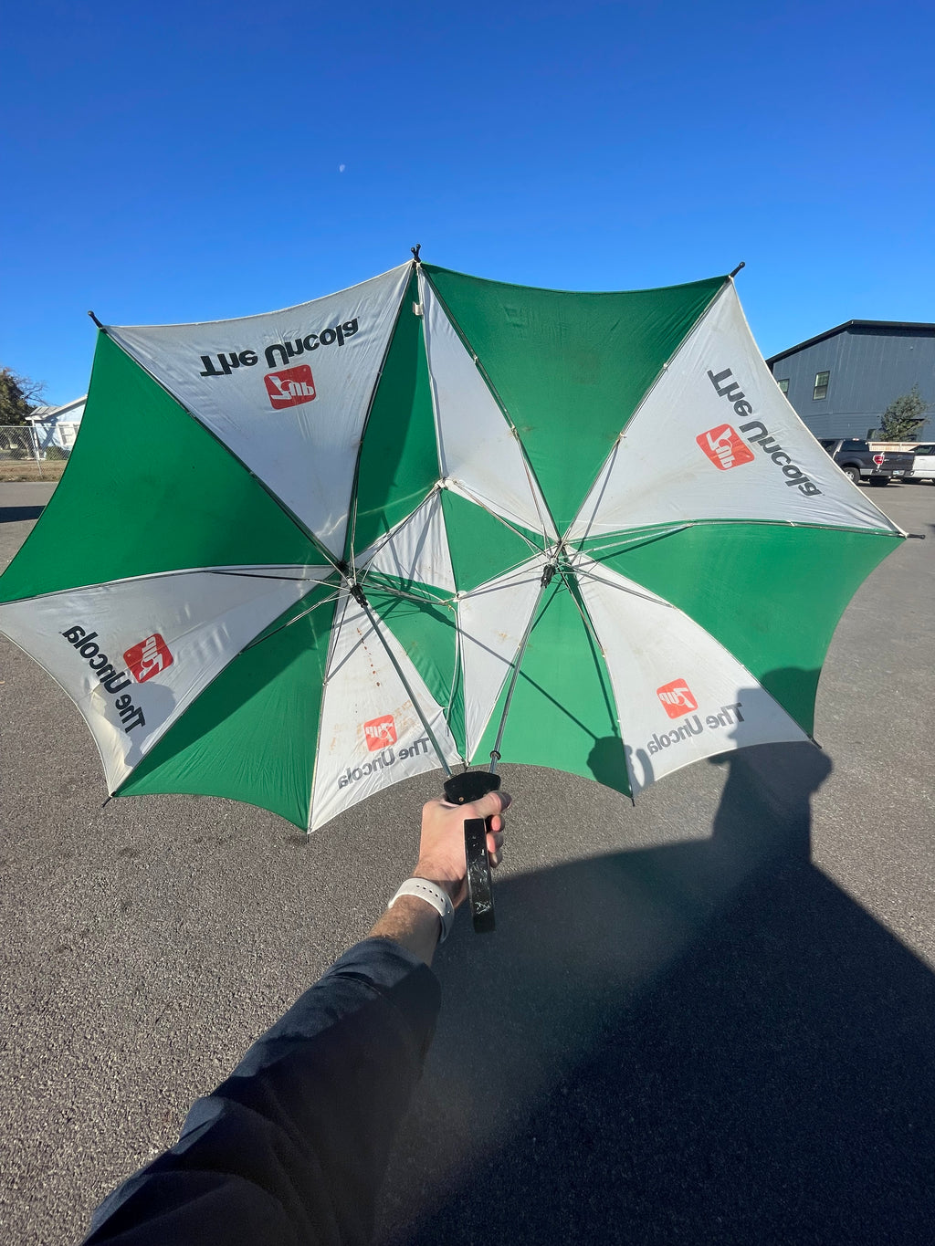 vintage lovers umbrella 1970’s “uncola” 7up merch
