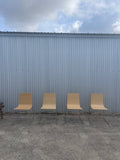 four dining chairs by andreu world