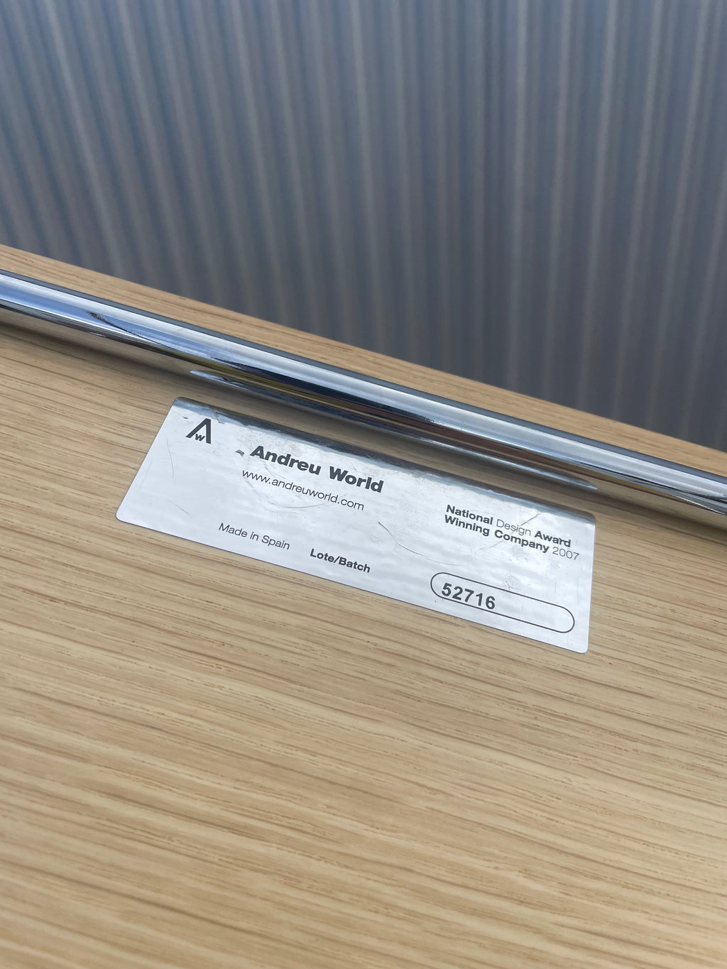 four dining chairs by andreu world