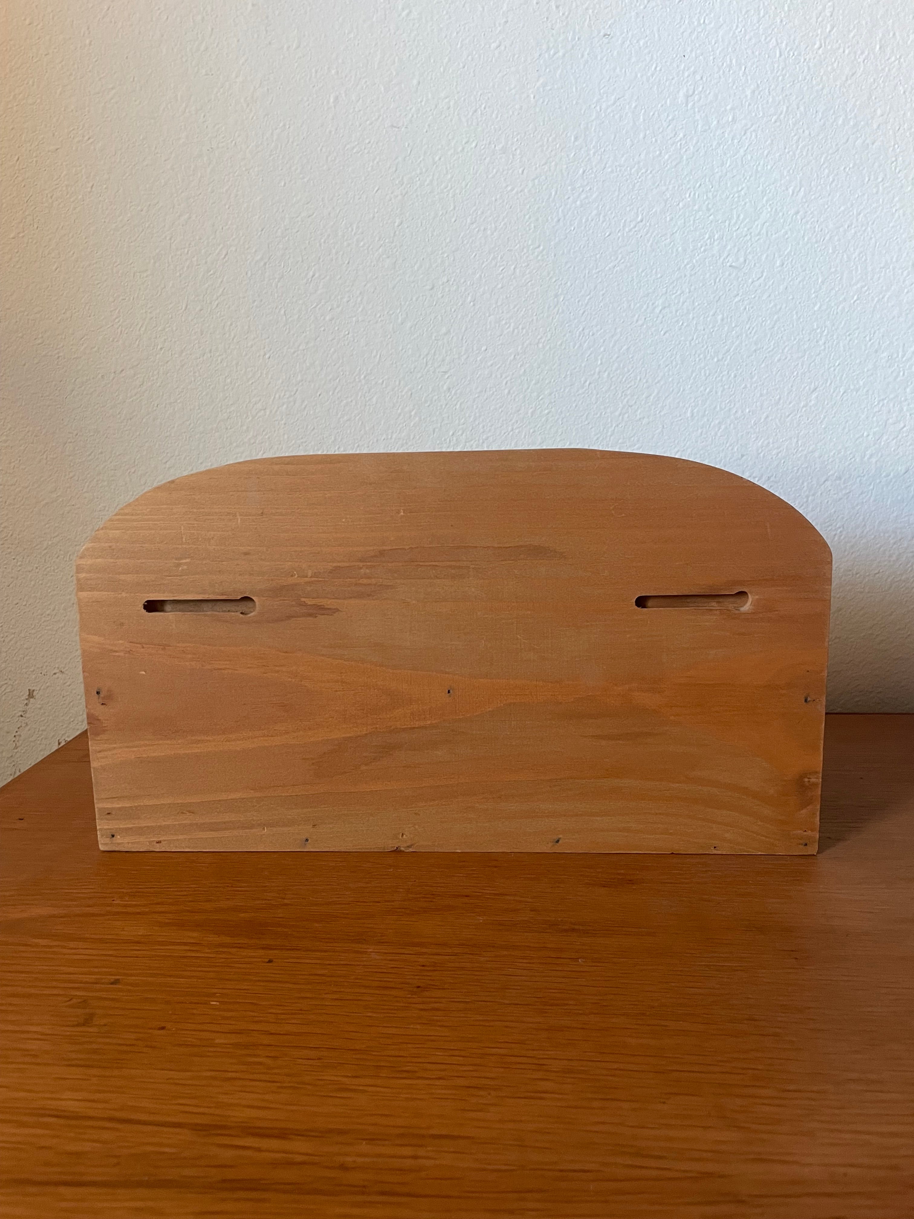 hand-painted wooden candy display