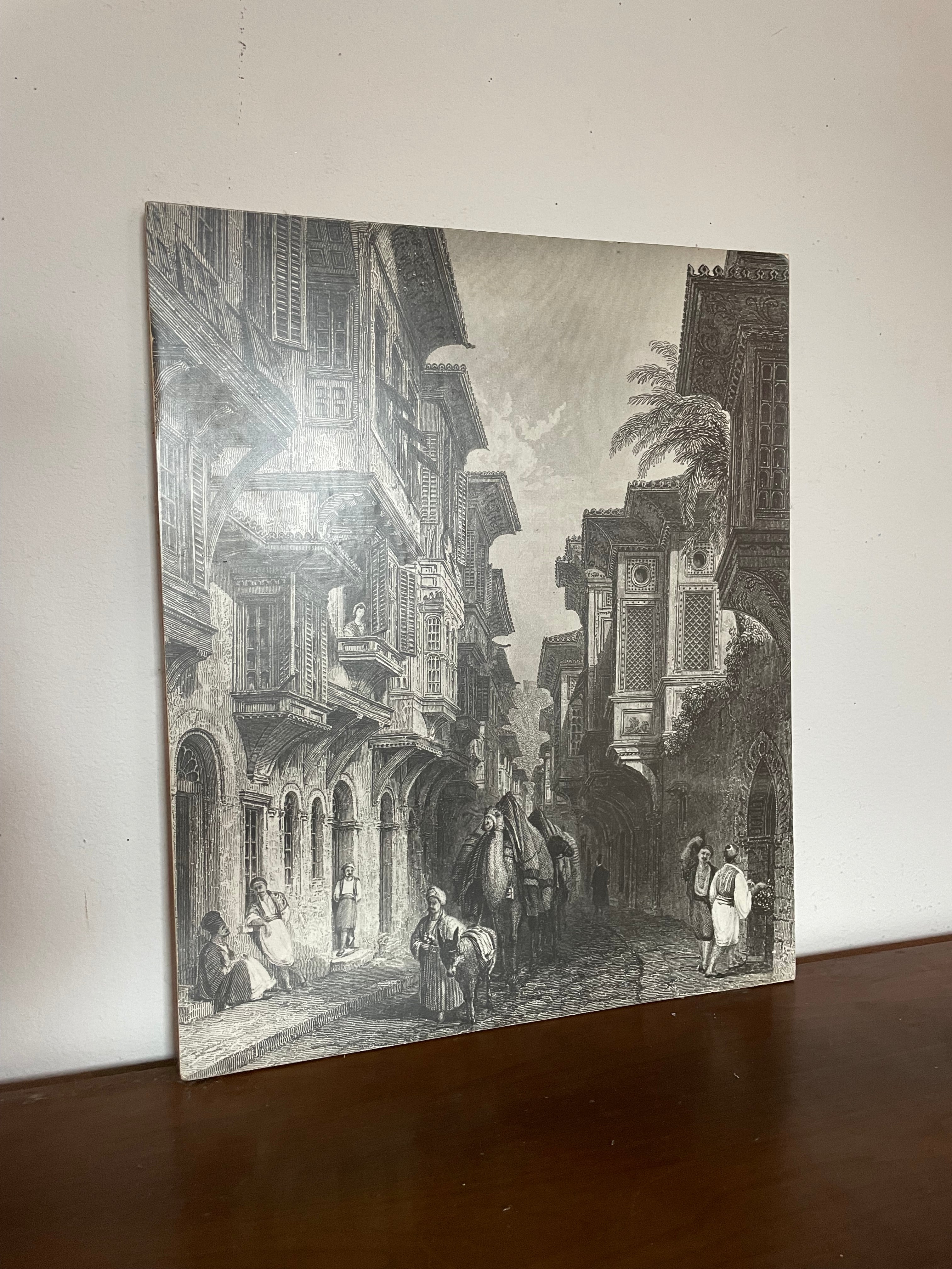 illustration on plywood