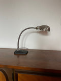 chrome shell gooseneck desk lamp