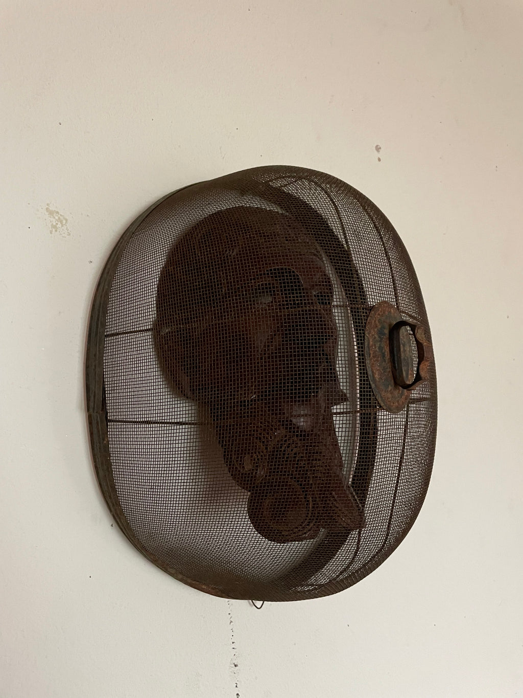 wooden mask with screen