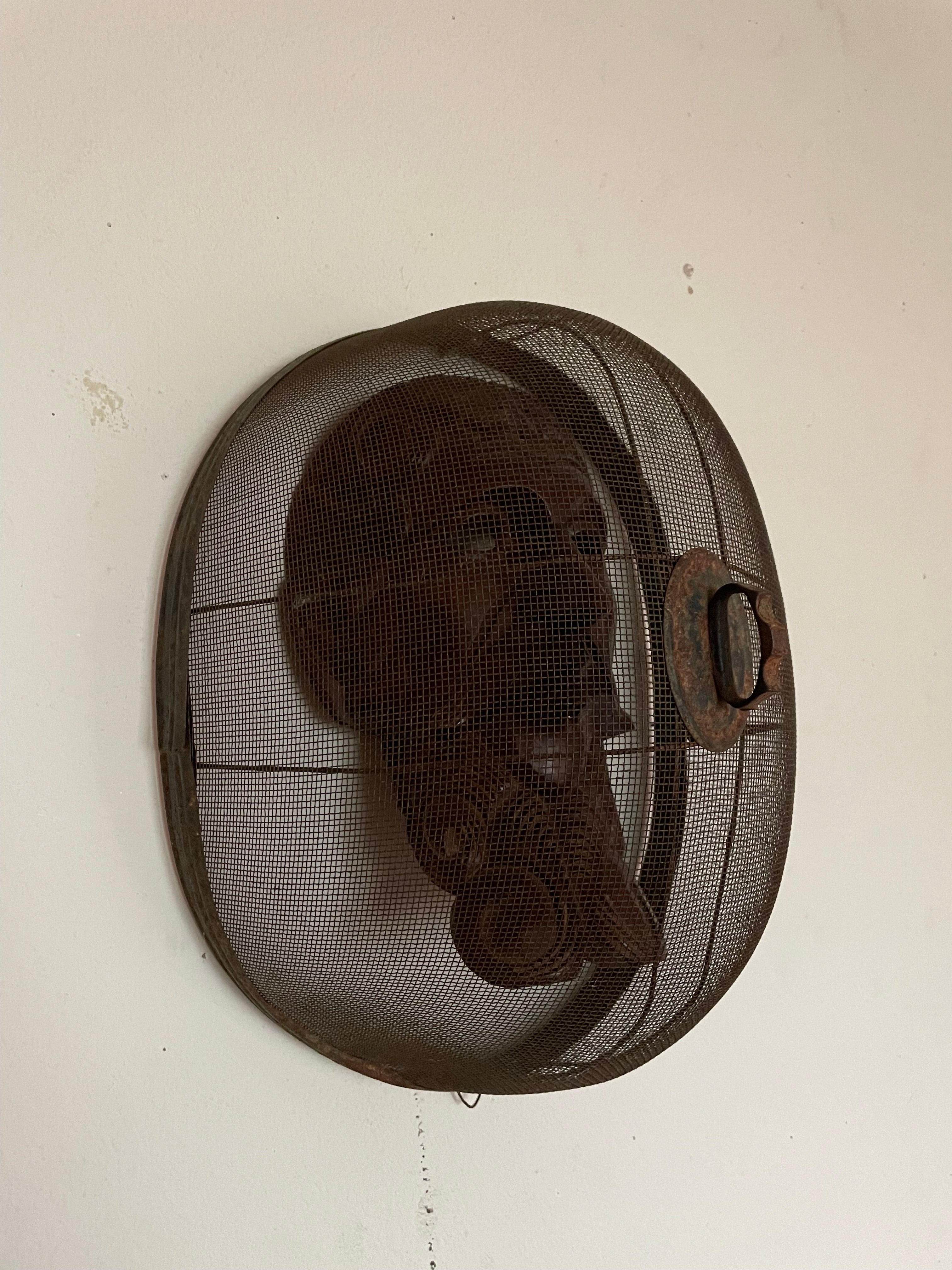 wooden mask with screen