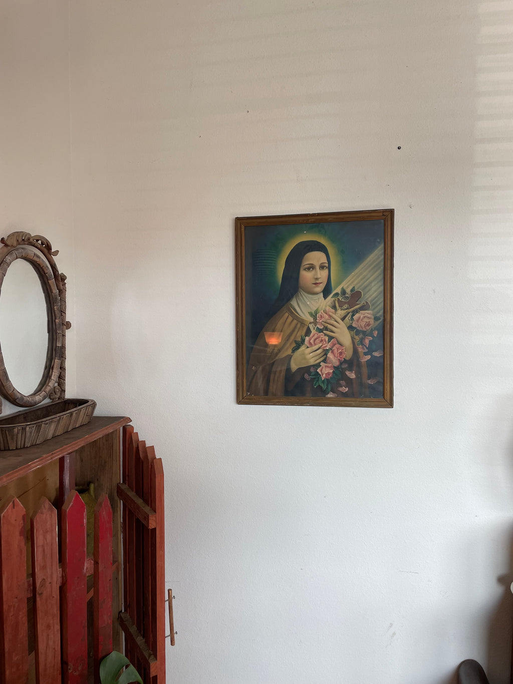 1940’s lithograph of a saint