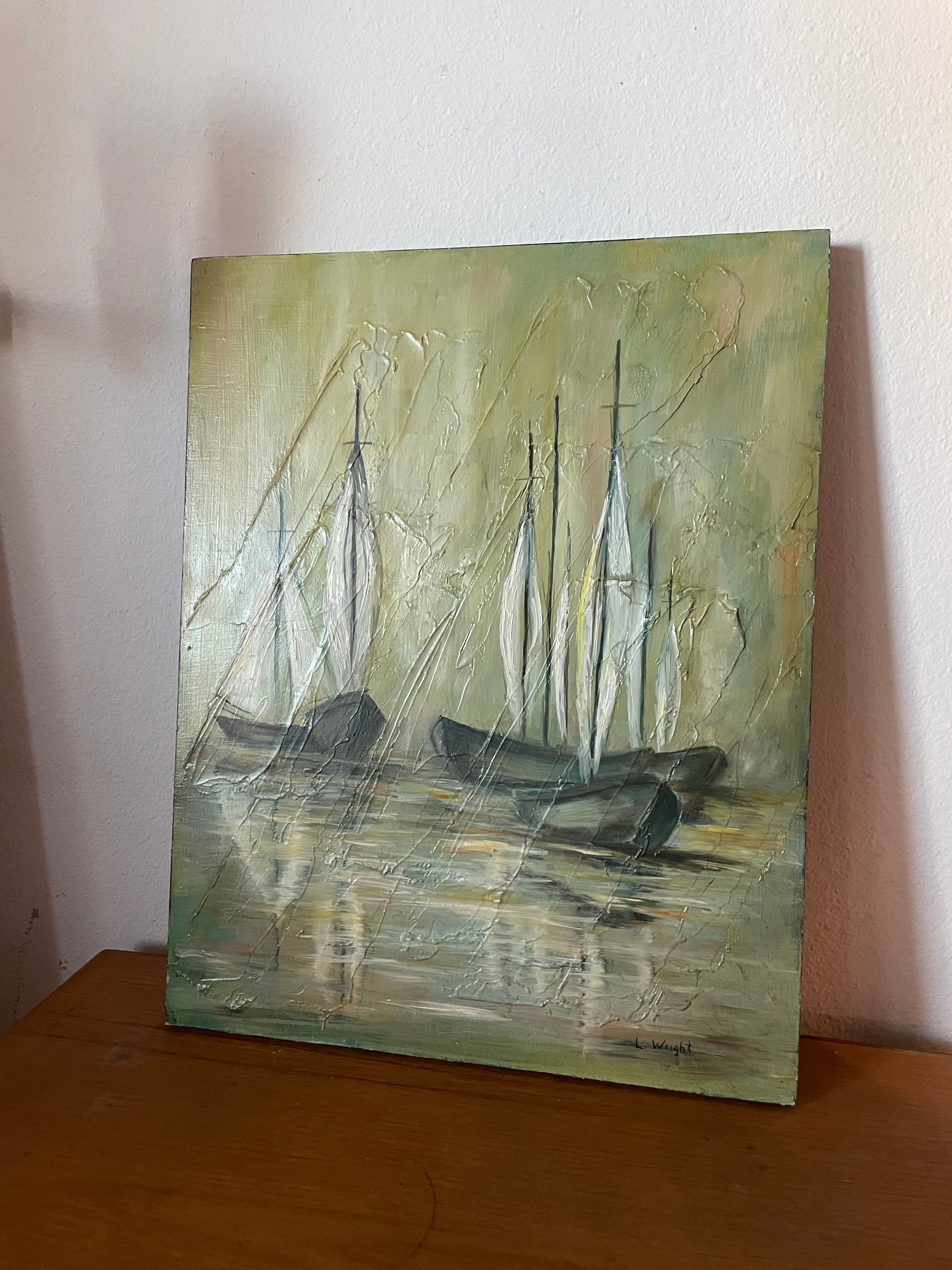 gorgeous painting for the upstairs bathroom at your airbnb