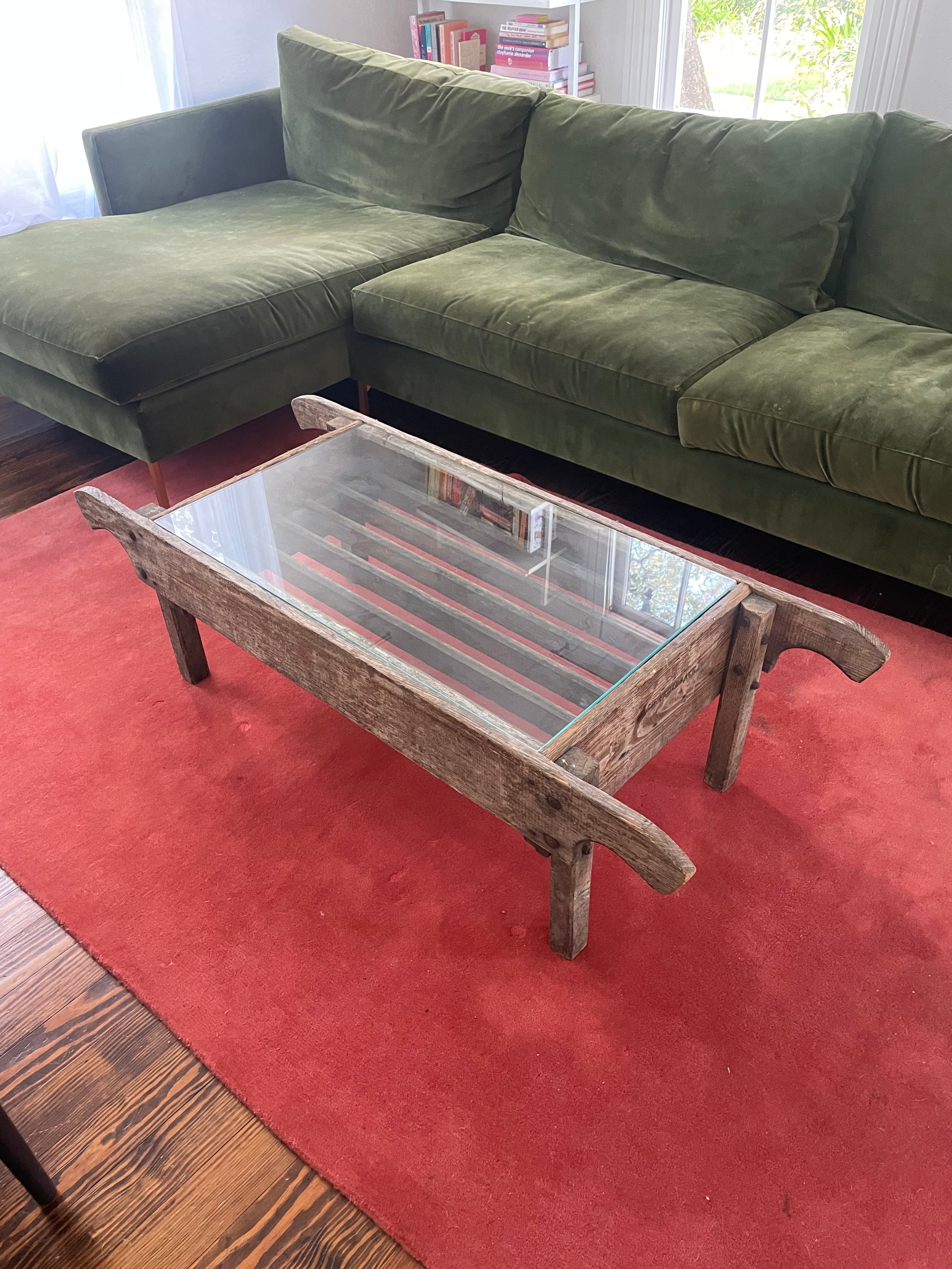 kind of stunning antique german wooden coffee table