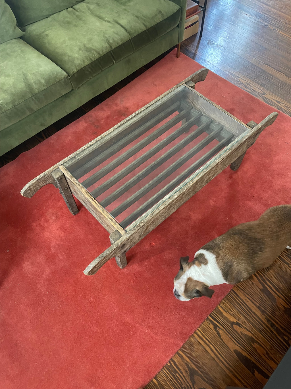 kind of stunning antique german wooden coffee table