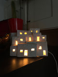 70’s kitch santa fe adobe ceramic lamp
