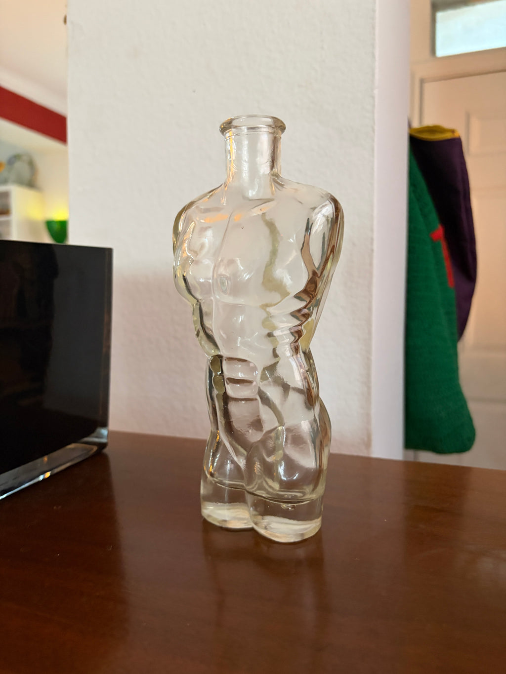 aggressively homosexual male physic glass bottle by lutex