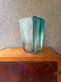 recycled cast glass vase