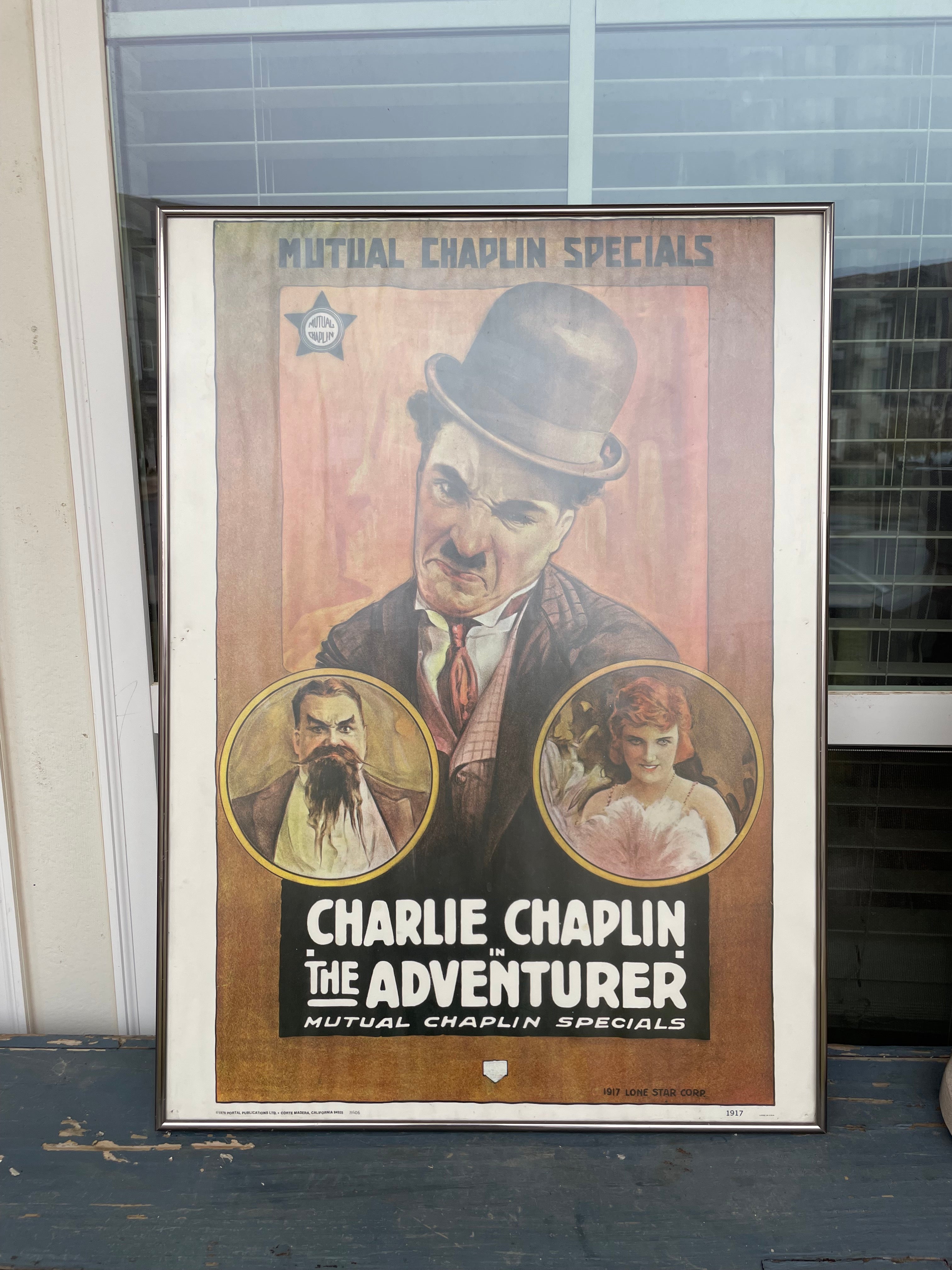 1976 charlie chaplin repro of 1917 movie poster