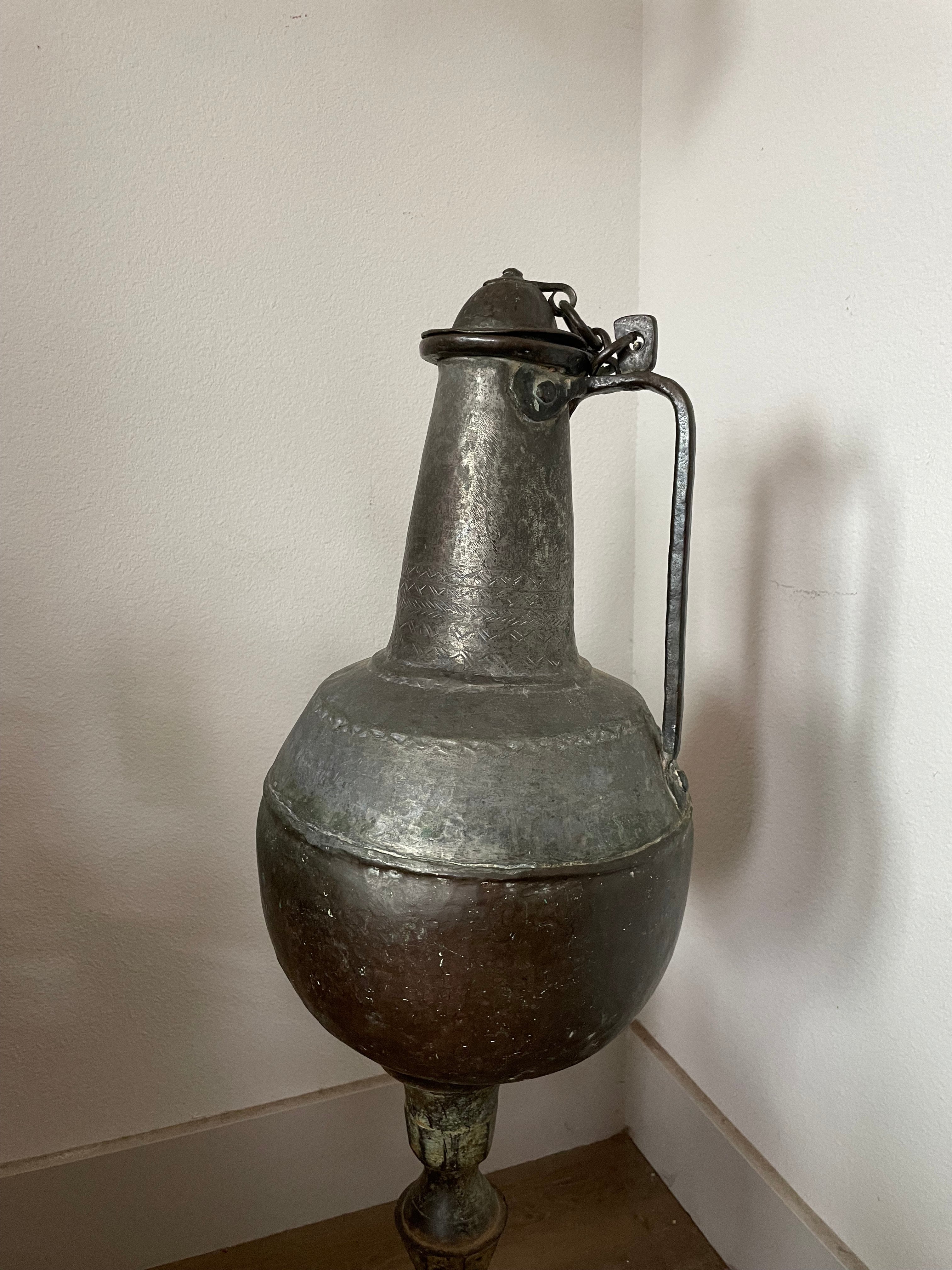 19th century hand carved jug