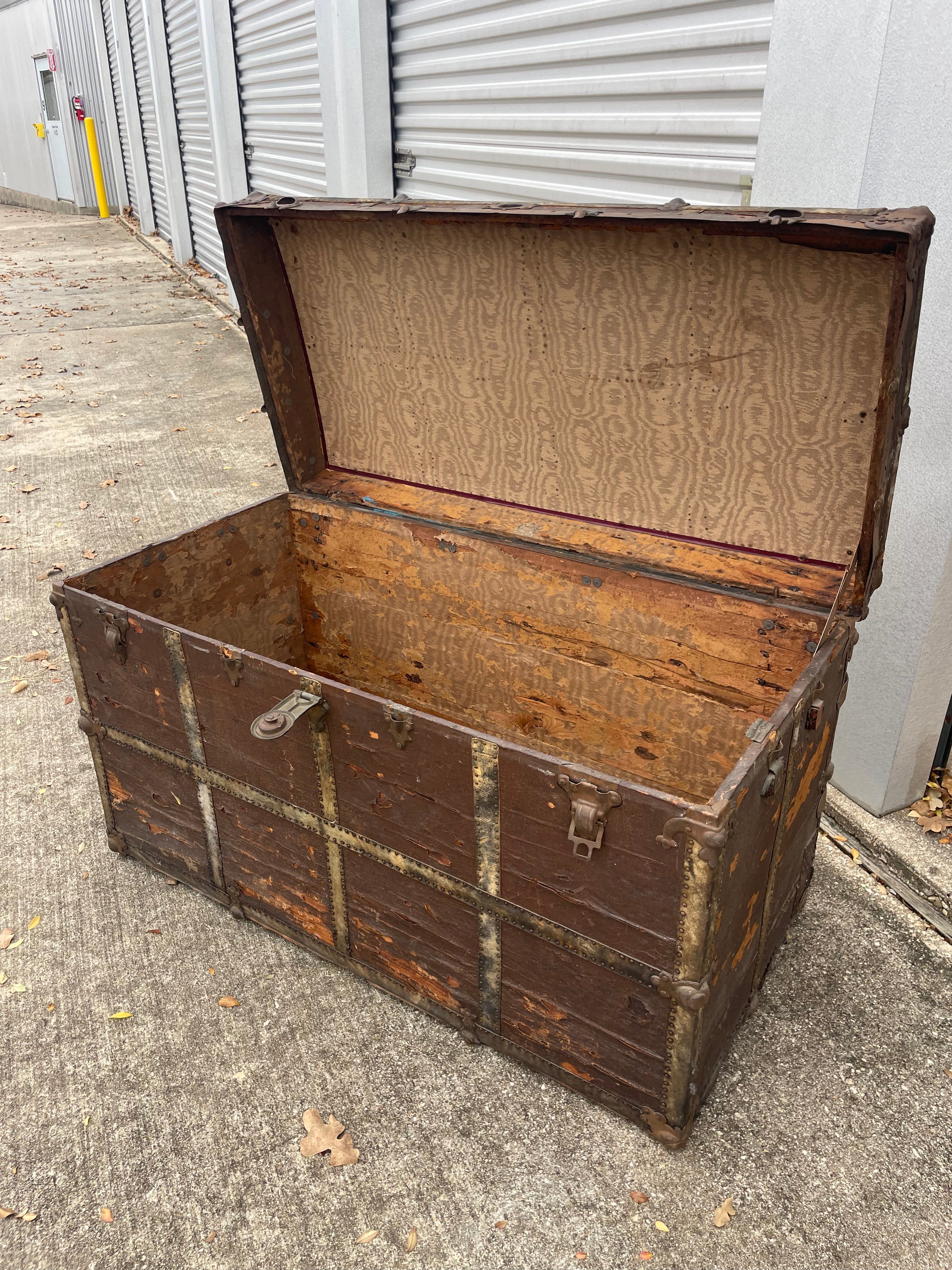 antique oversized steamer