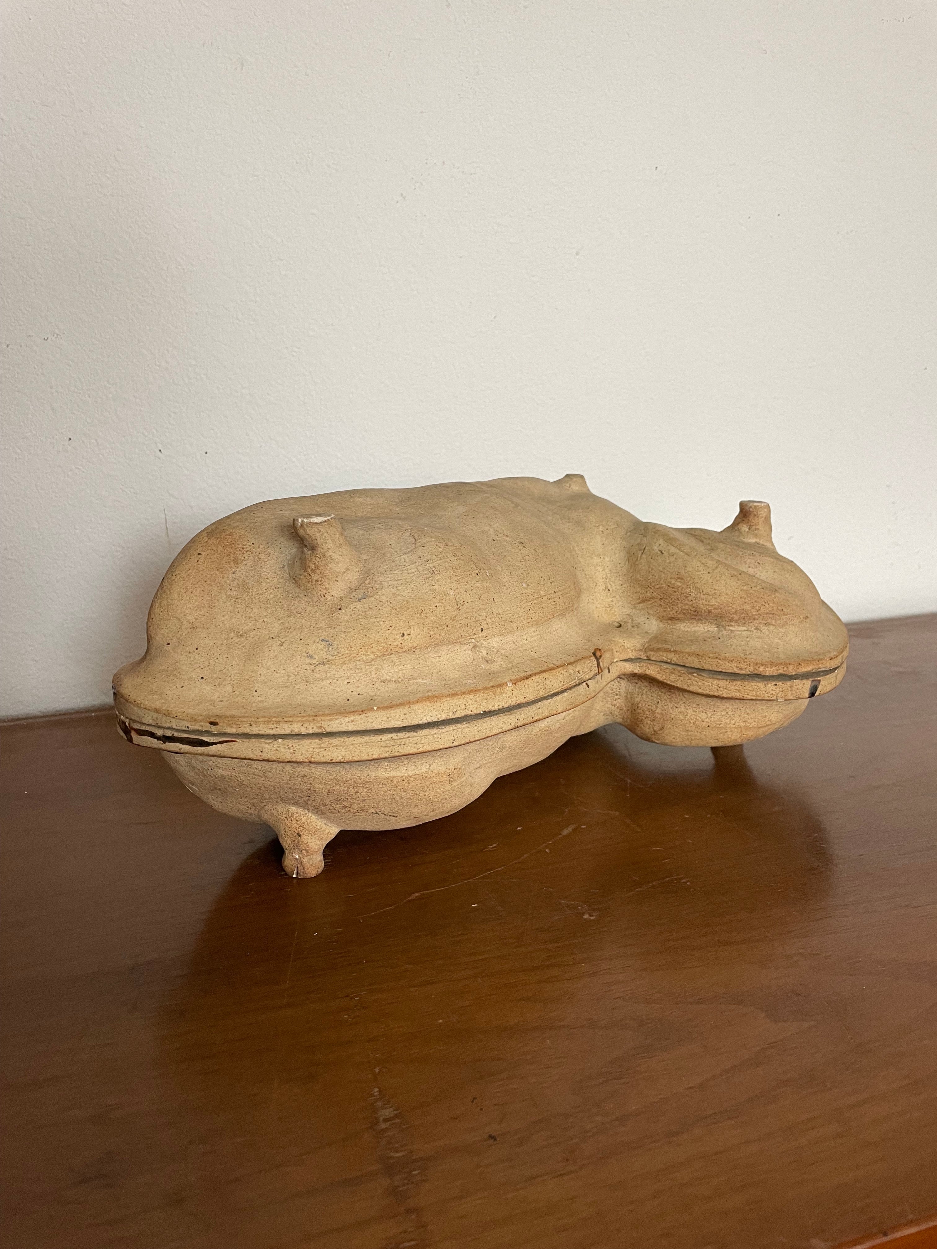 early 1900's german chocolate mold of a sheep