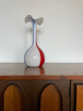 murano style candy striped vase