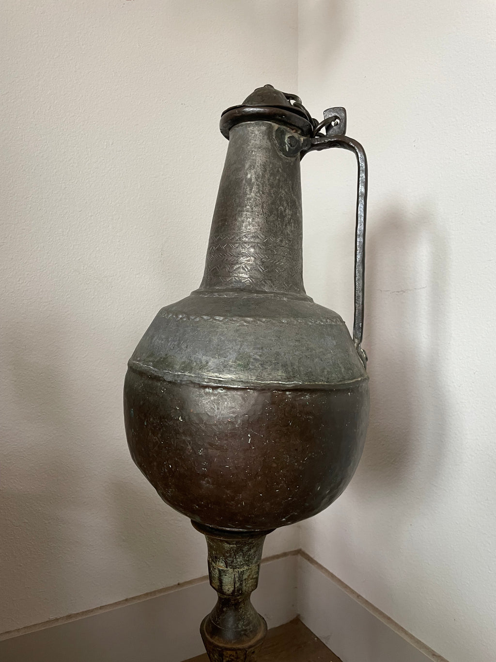 19th century hand carved jug