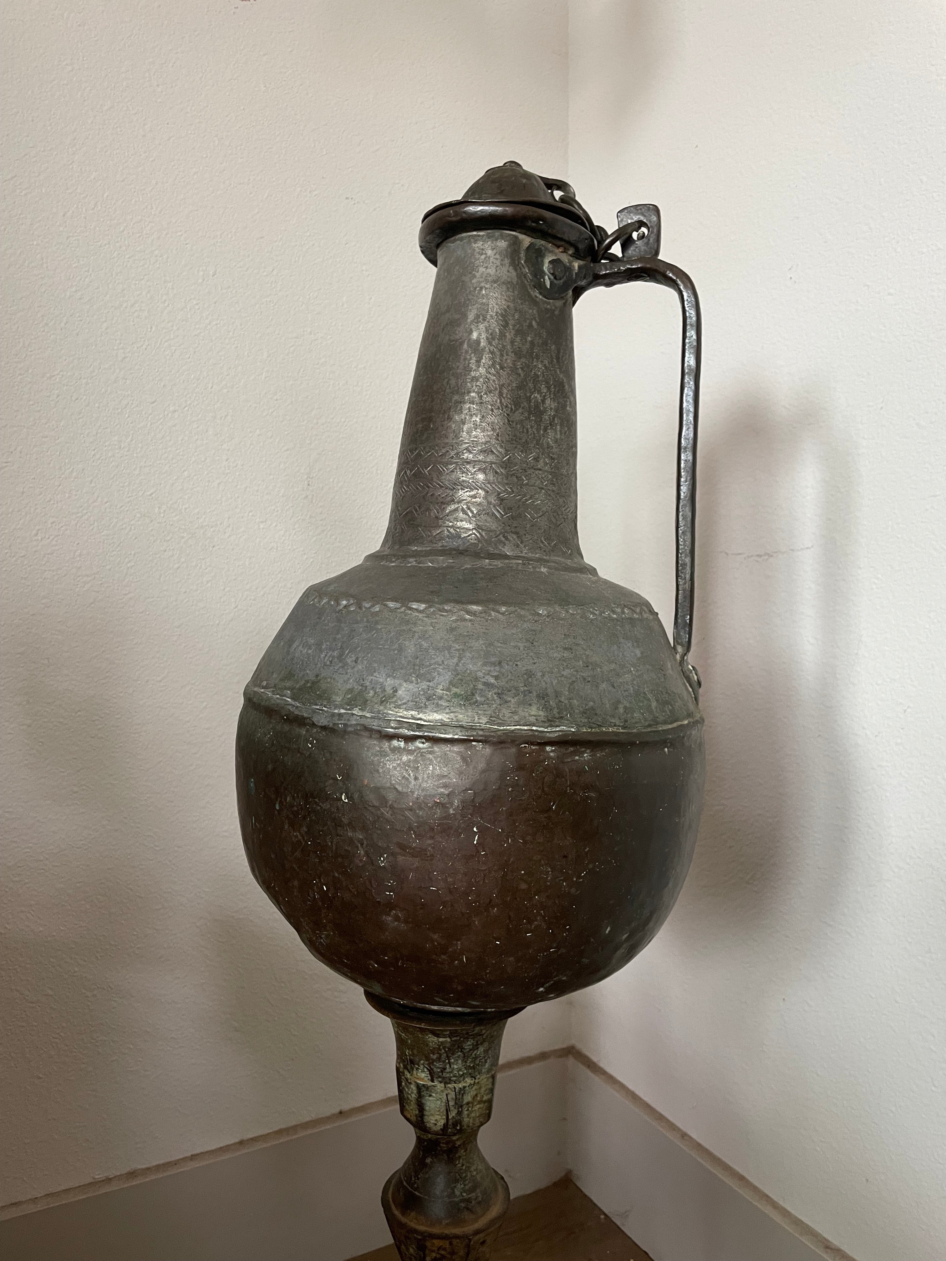 19th century hand carved jug