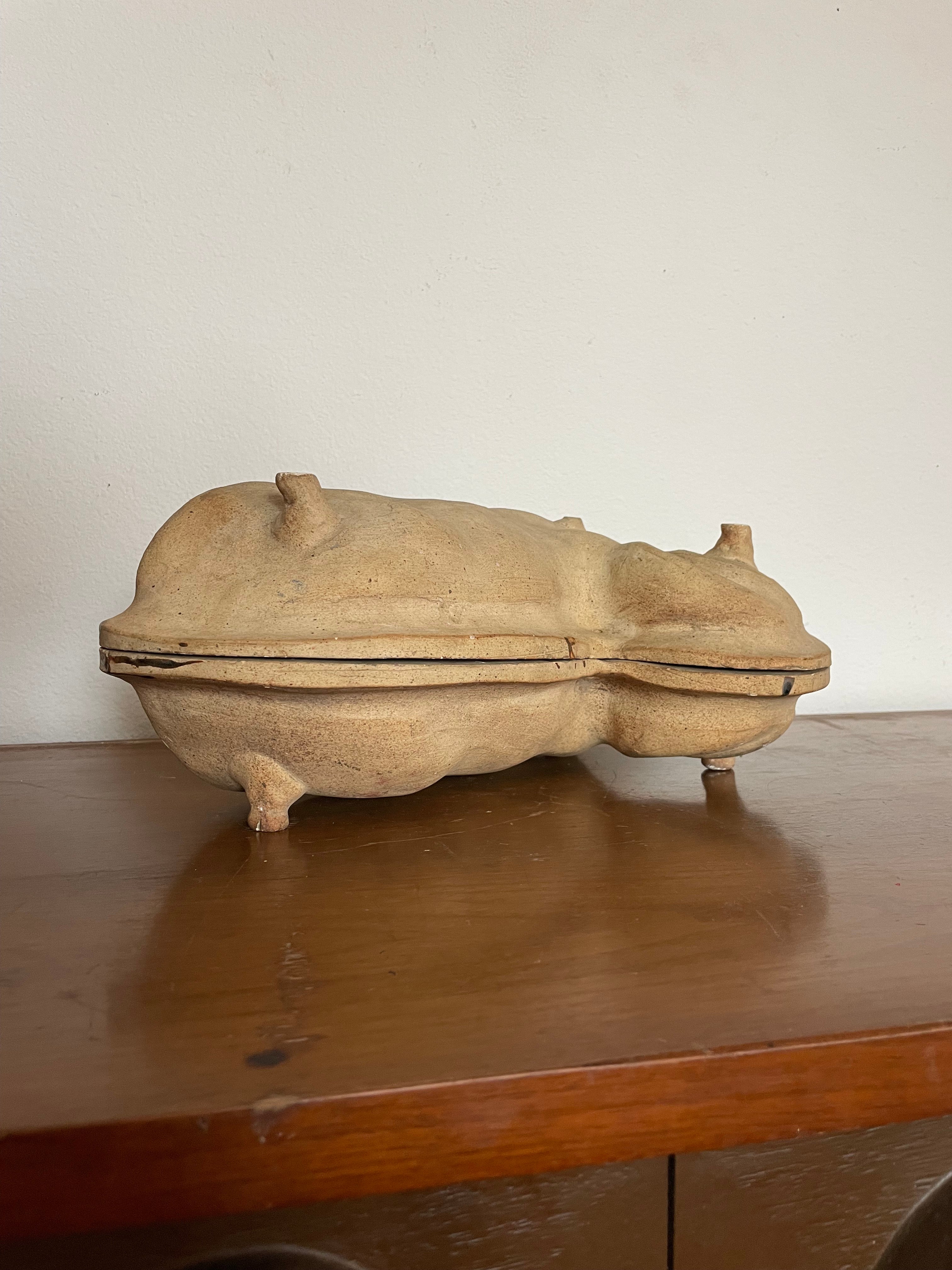 early 1900's german chocolate mold of a sheep