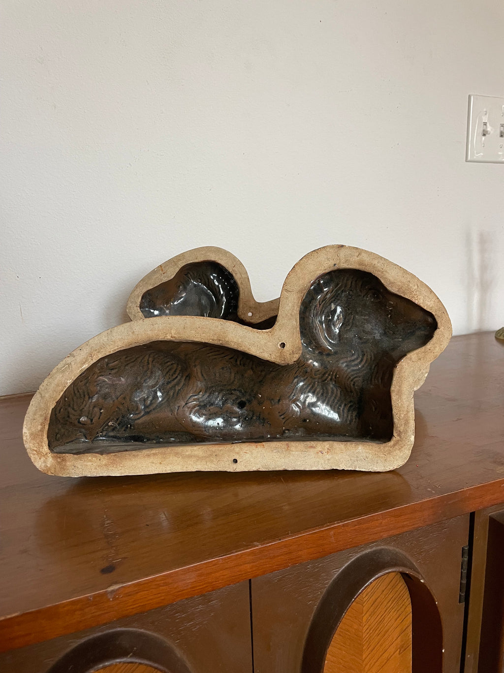 early 1900's german chocolate mold of a sheep