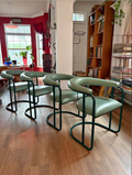 1994 MTS Cantilever Retro Mint Green Armchairs