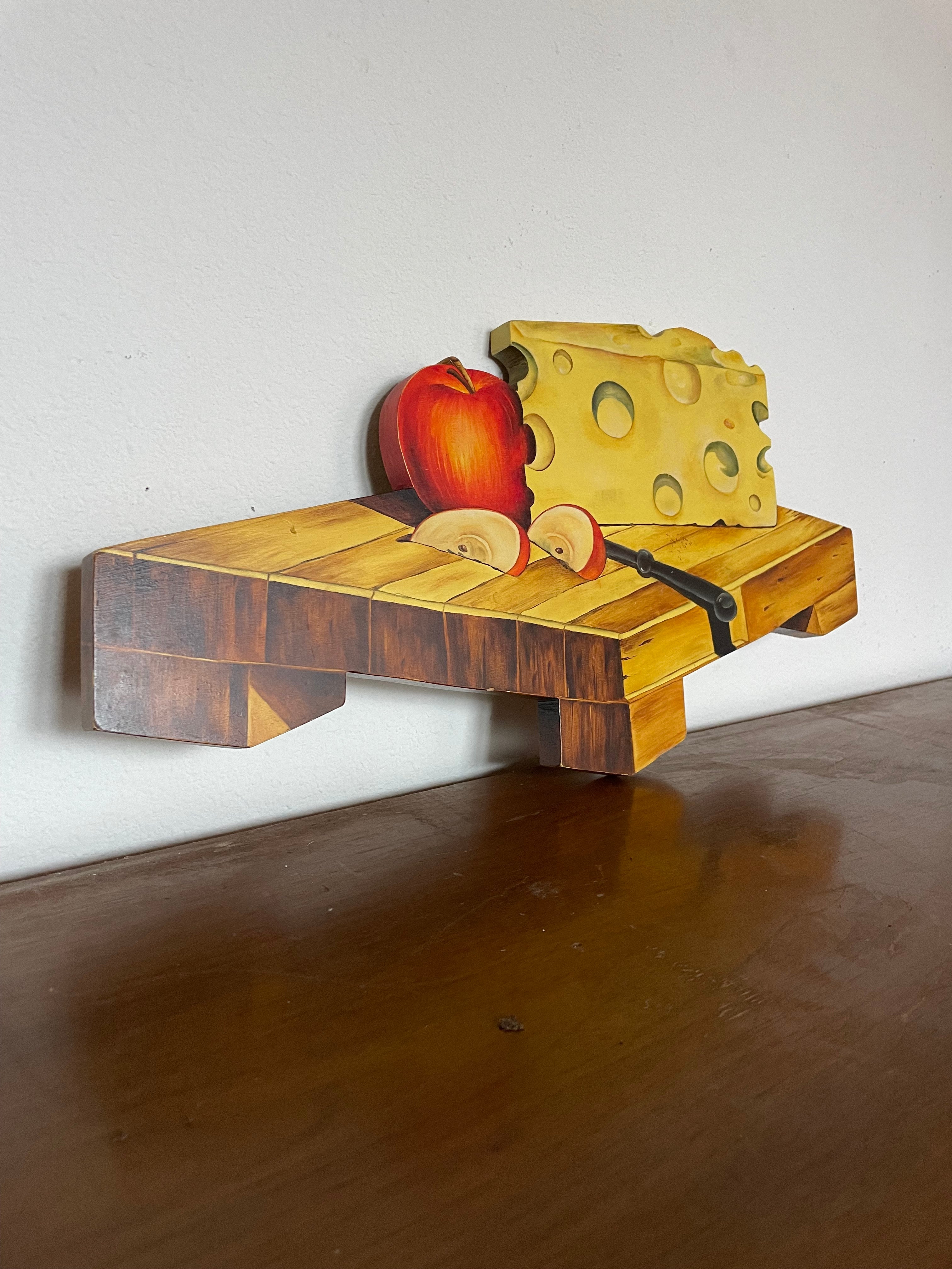 arts and crafts hand-painted wood piece