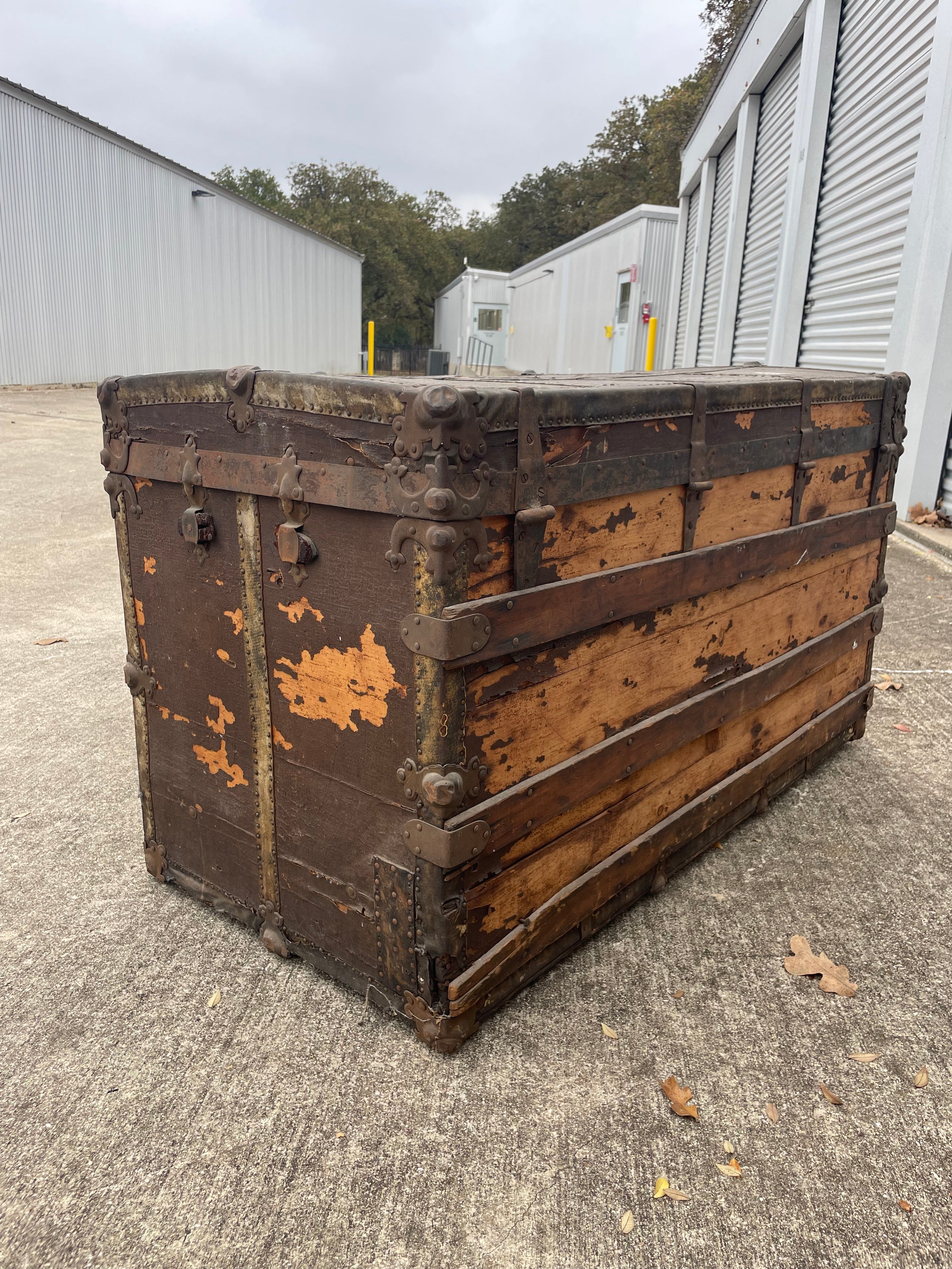 antique oversized steamer