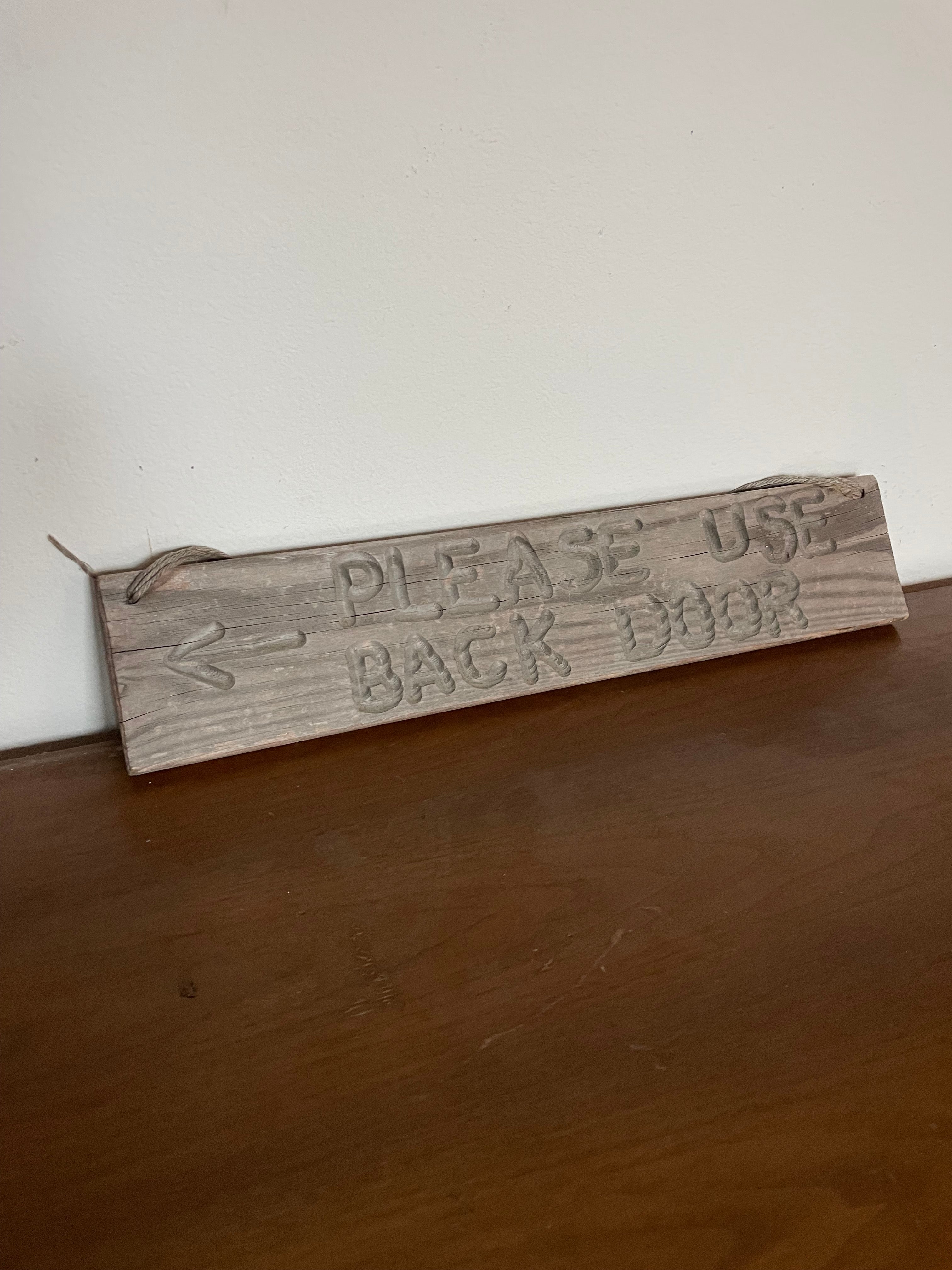 horny gay wooden sign