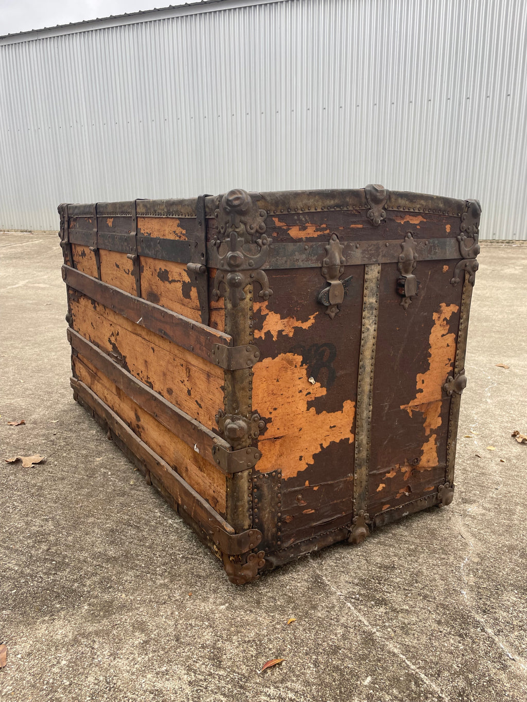 antique oversized steamer