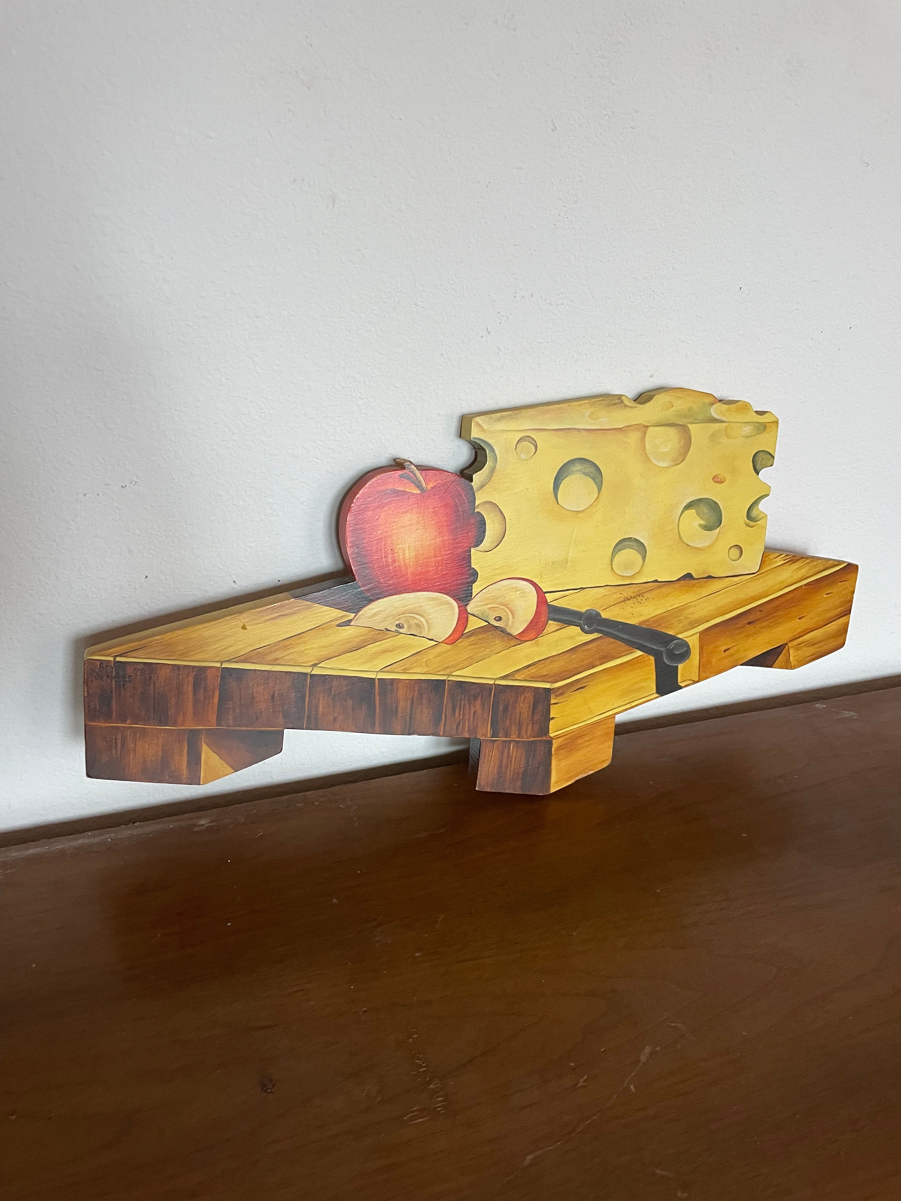 arts and crafts hand-painted wood piece