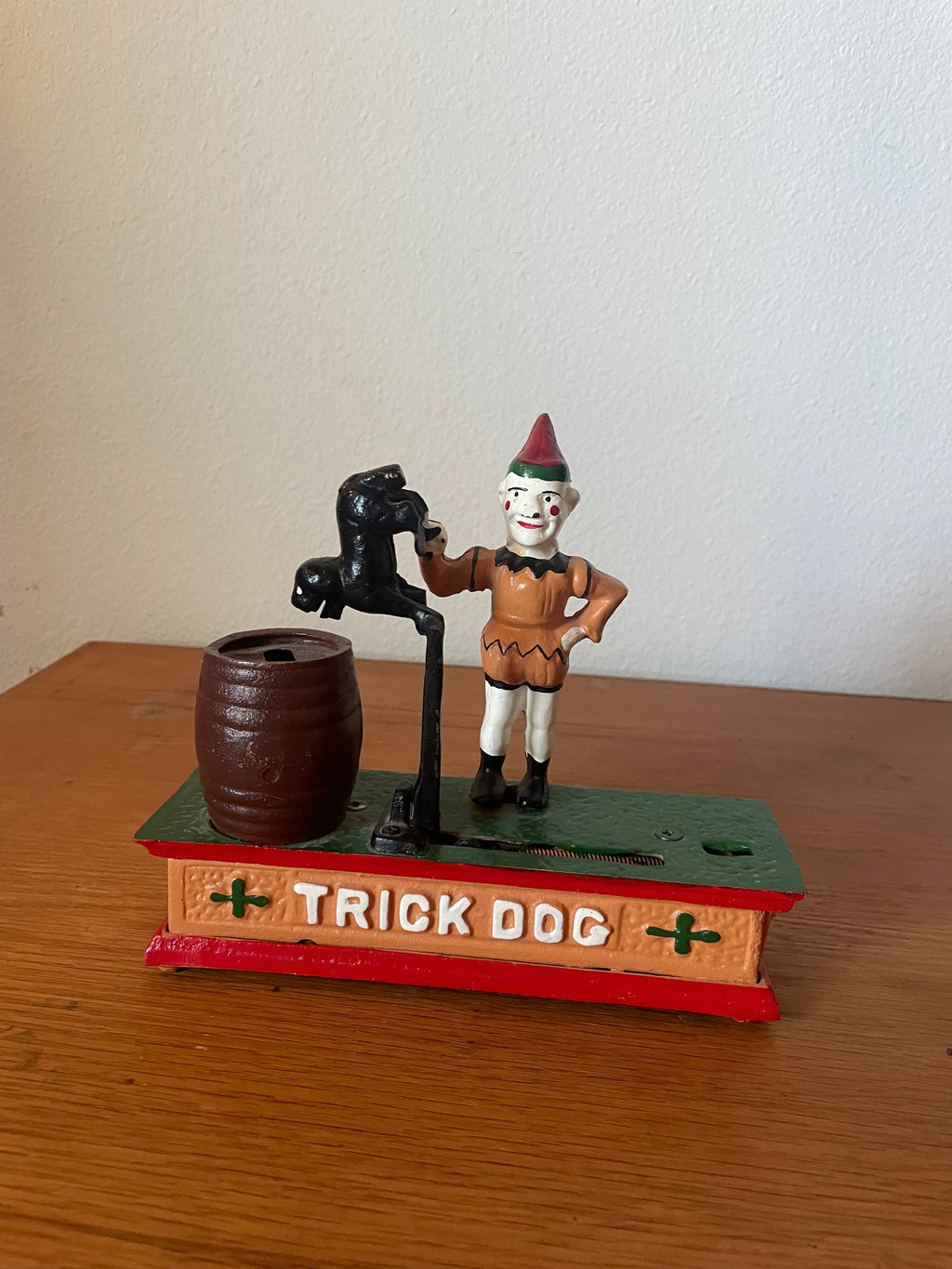 vintage trick dog coin bank