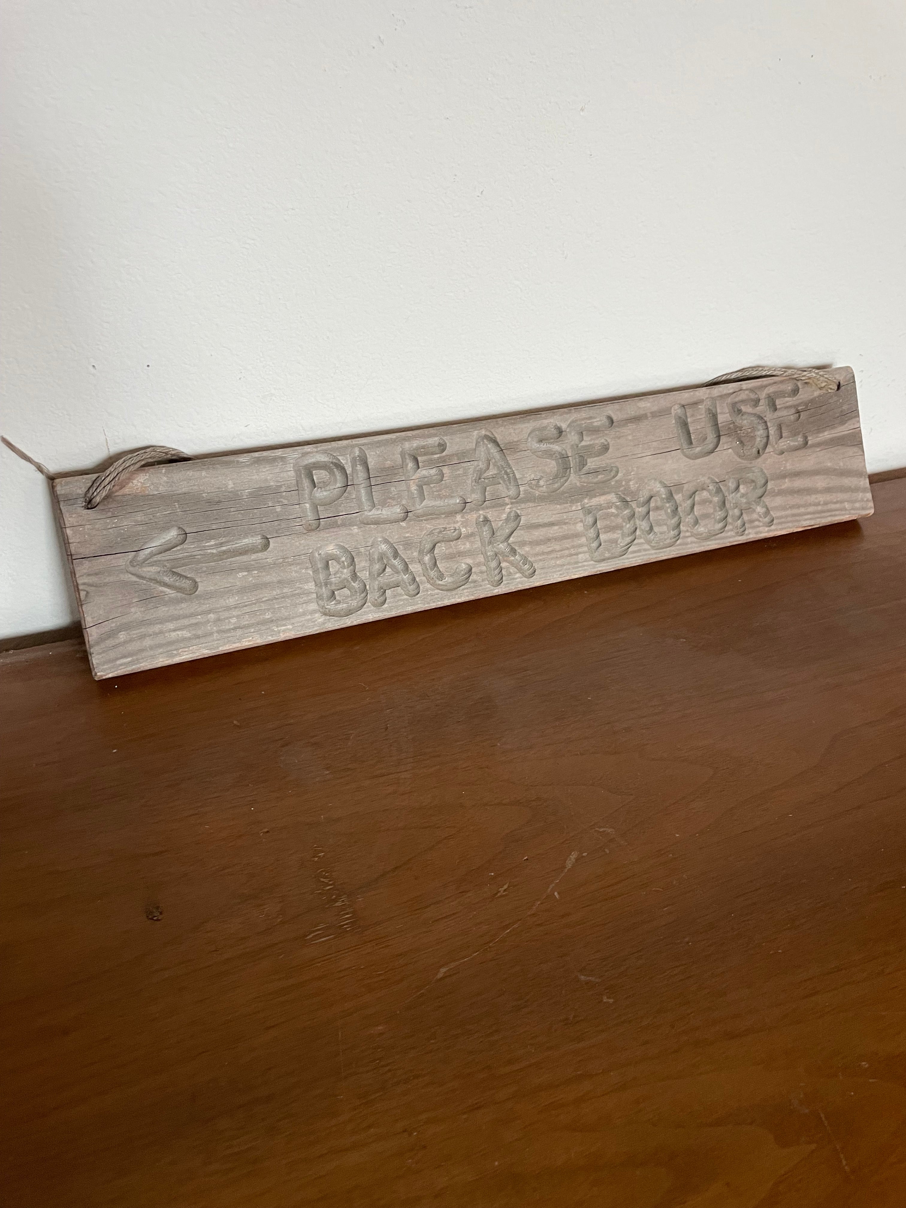 horny gay wooden sign