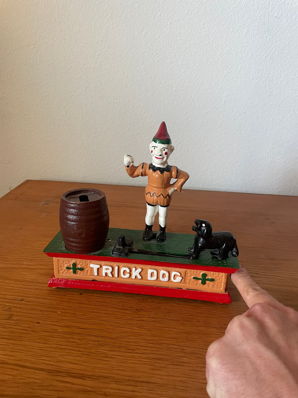 vintage trick dog coin bank