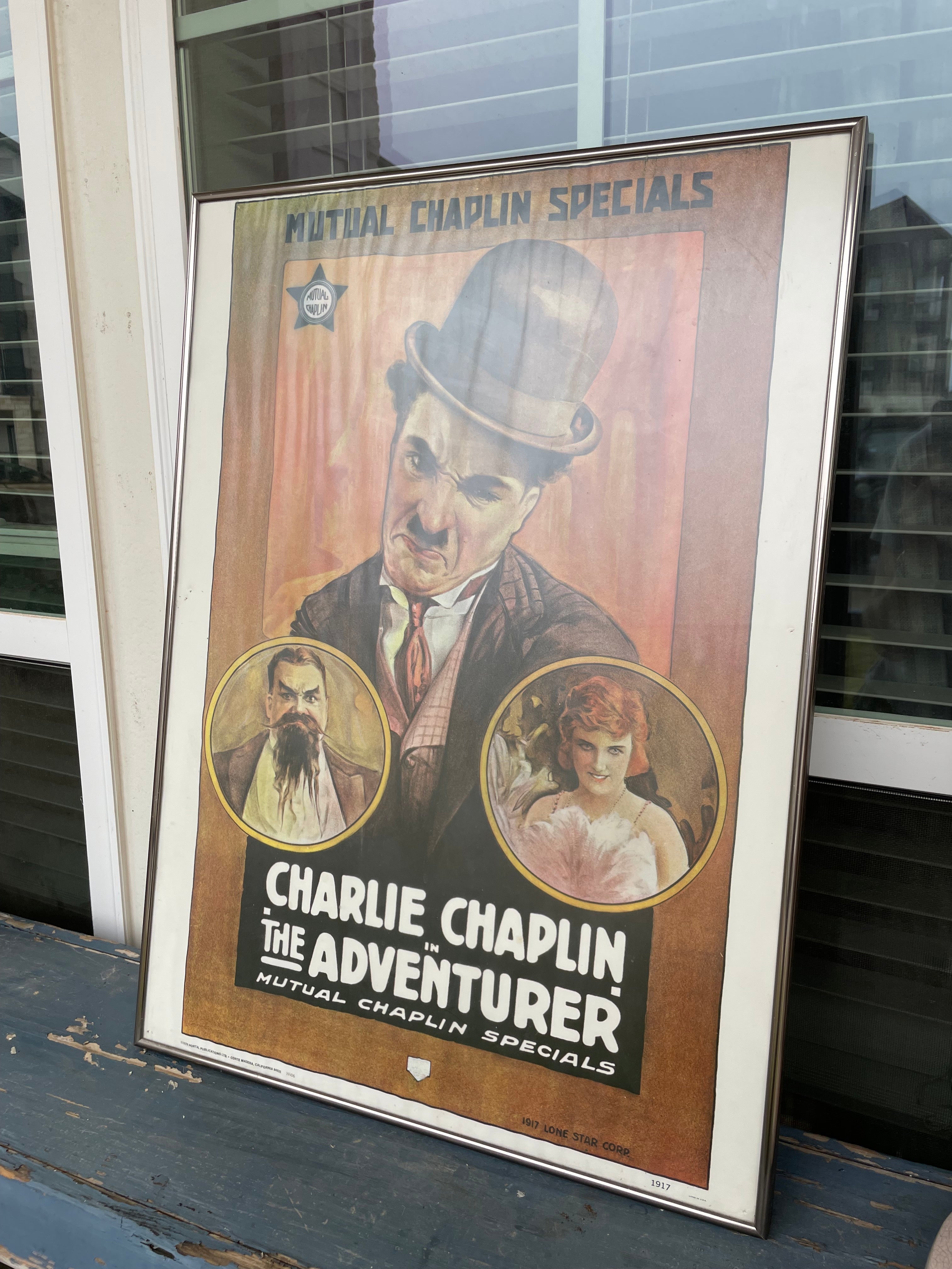 1976 charlie chaplin repro of 1917 movie poster