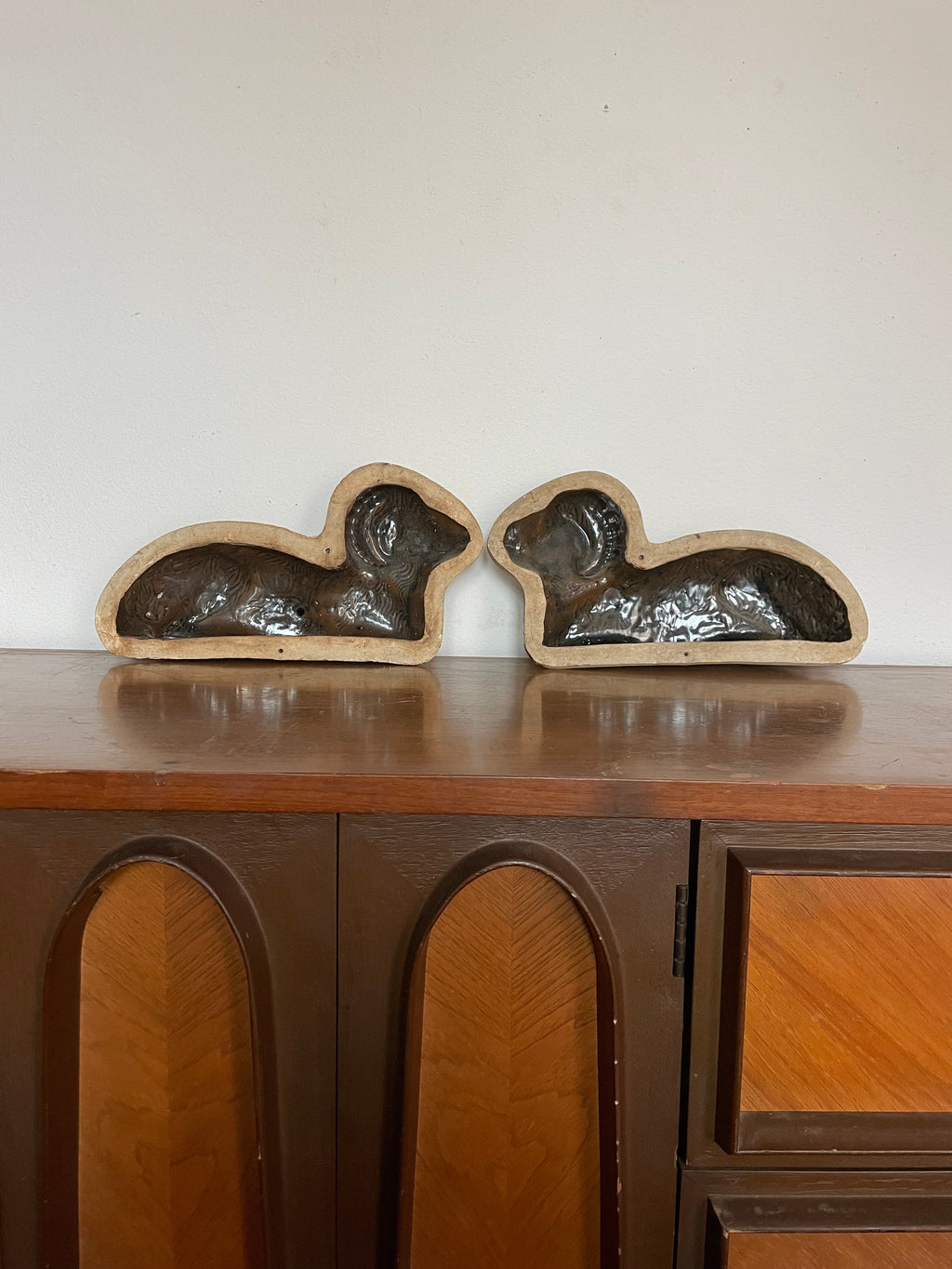 early 1900's german chocolate mold of a sheep