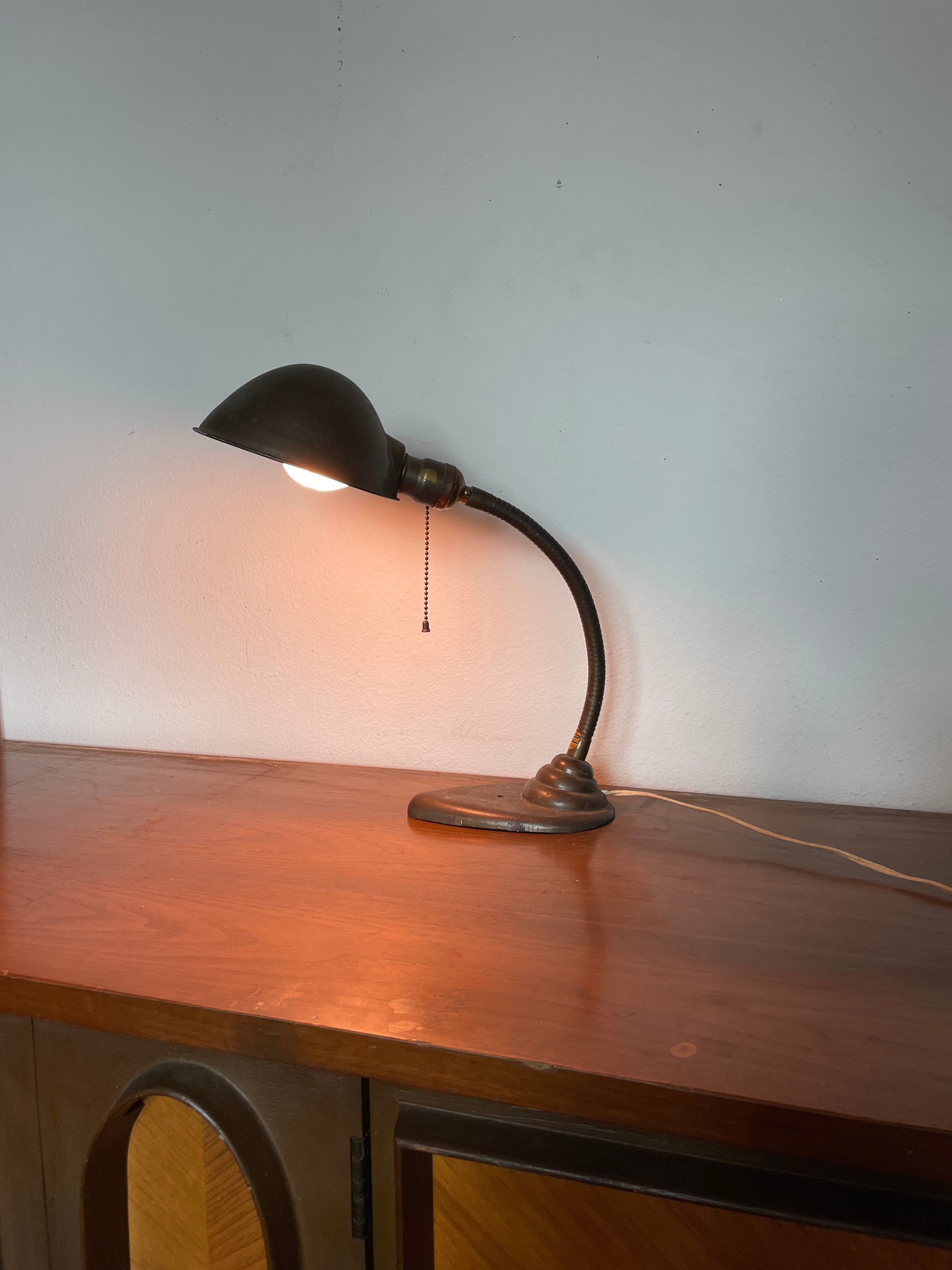 40's gooseneck desk lamp "the eagle"