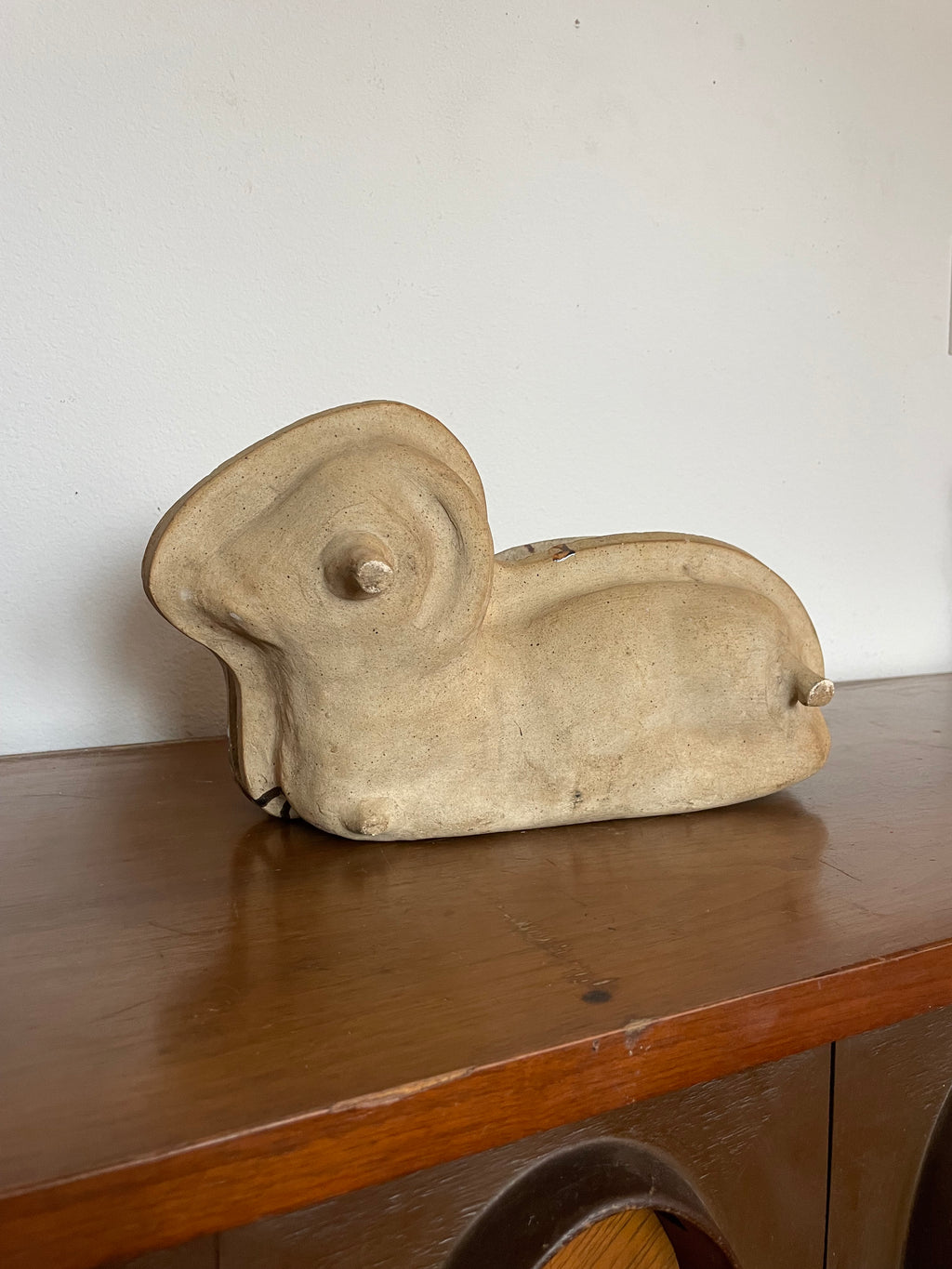 early 1900's german chocolate mold of a sheep